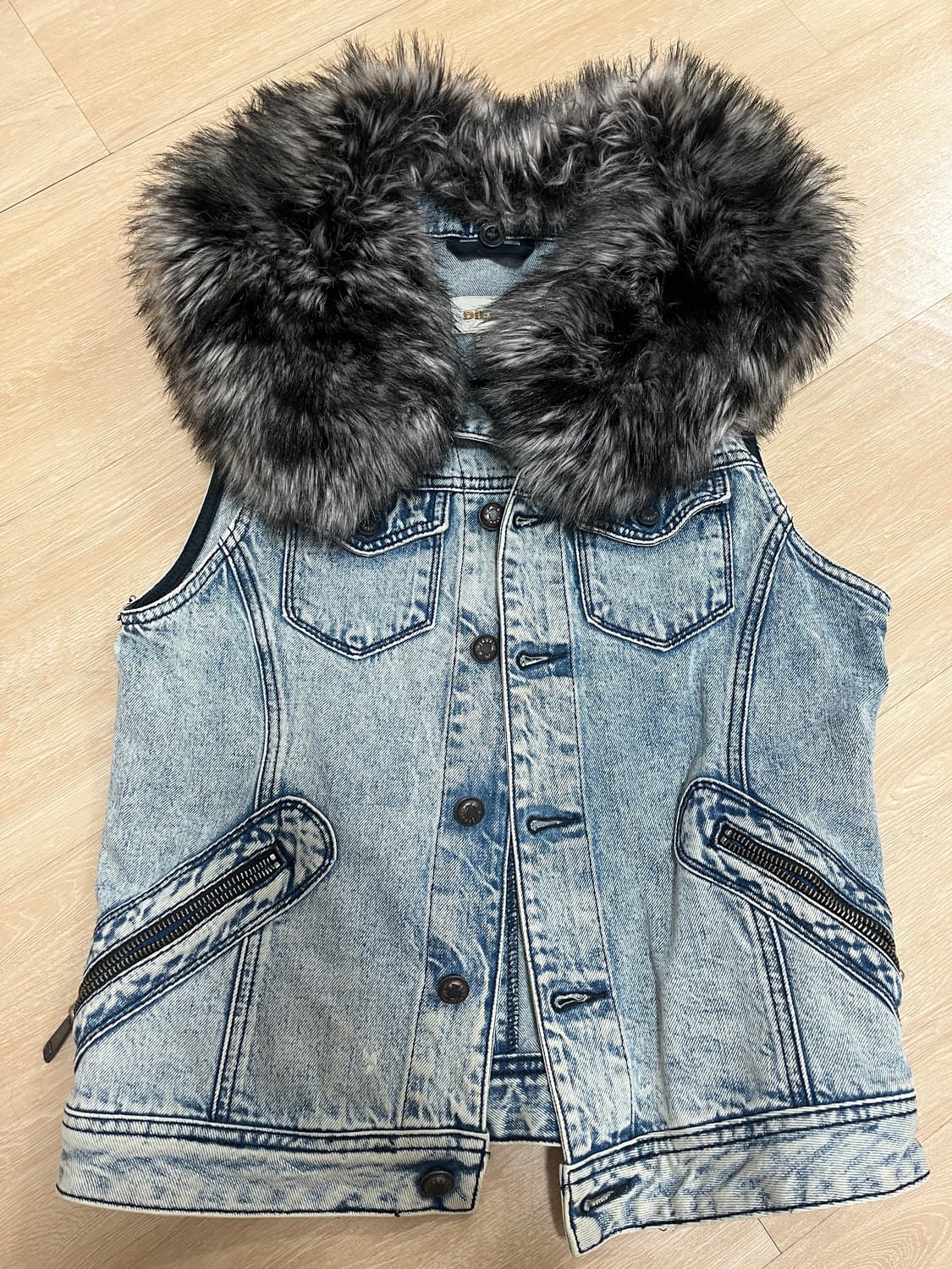 디젤 데님 퍼 조끼 상품이미지1