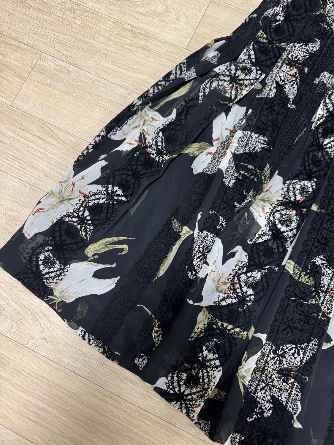 Vintage floral lace skirt 상품이미지3