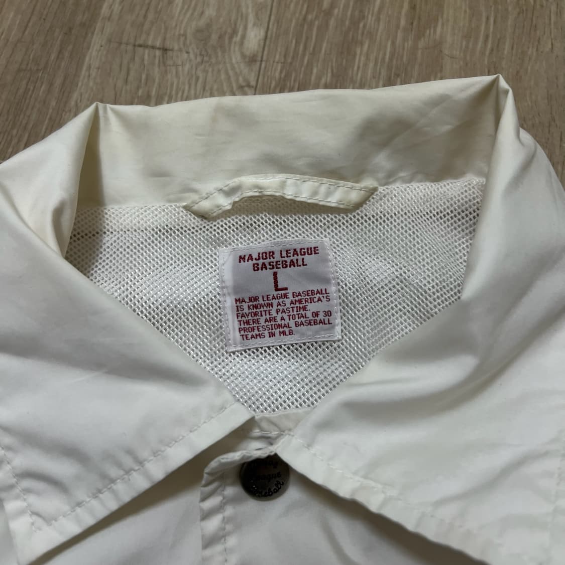 MLB 뉴욕양키스 로고 와펜 바람막이 코치자켓 L/100  상품이미지6