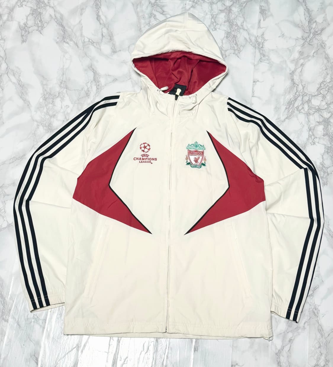 아디다스 리버풀 07-08 챔피언스리그 결승 바람막이 후드 자켓 상품이미지1