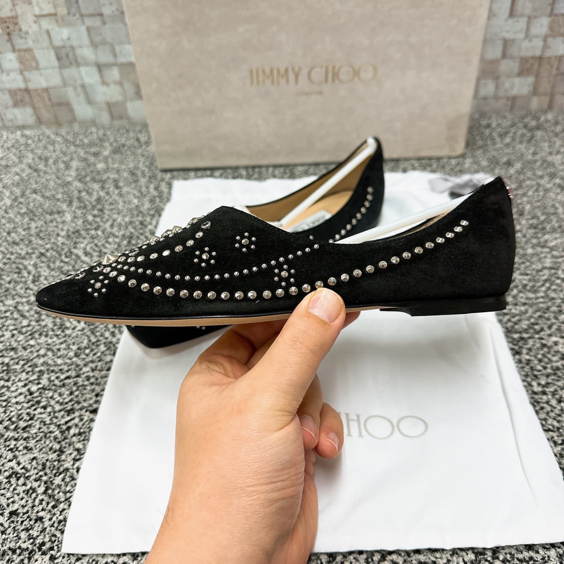 (새상품) 지미추 플랫 슈즈 상품이미지2