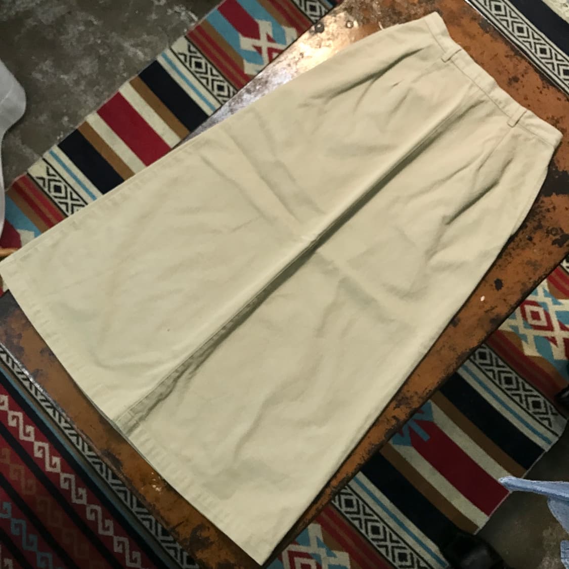 제이프레스 베이지 코튼 롱 스커트 허리 25 사이즈 상품이미지1