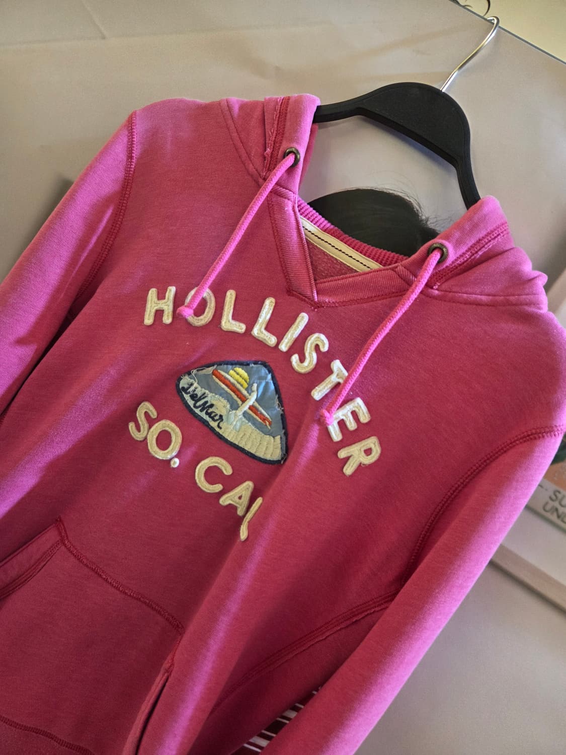홀리스터 핑크 후드티 상품이미지1
