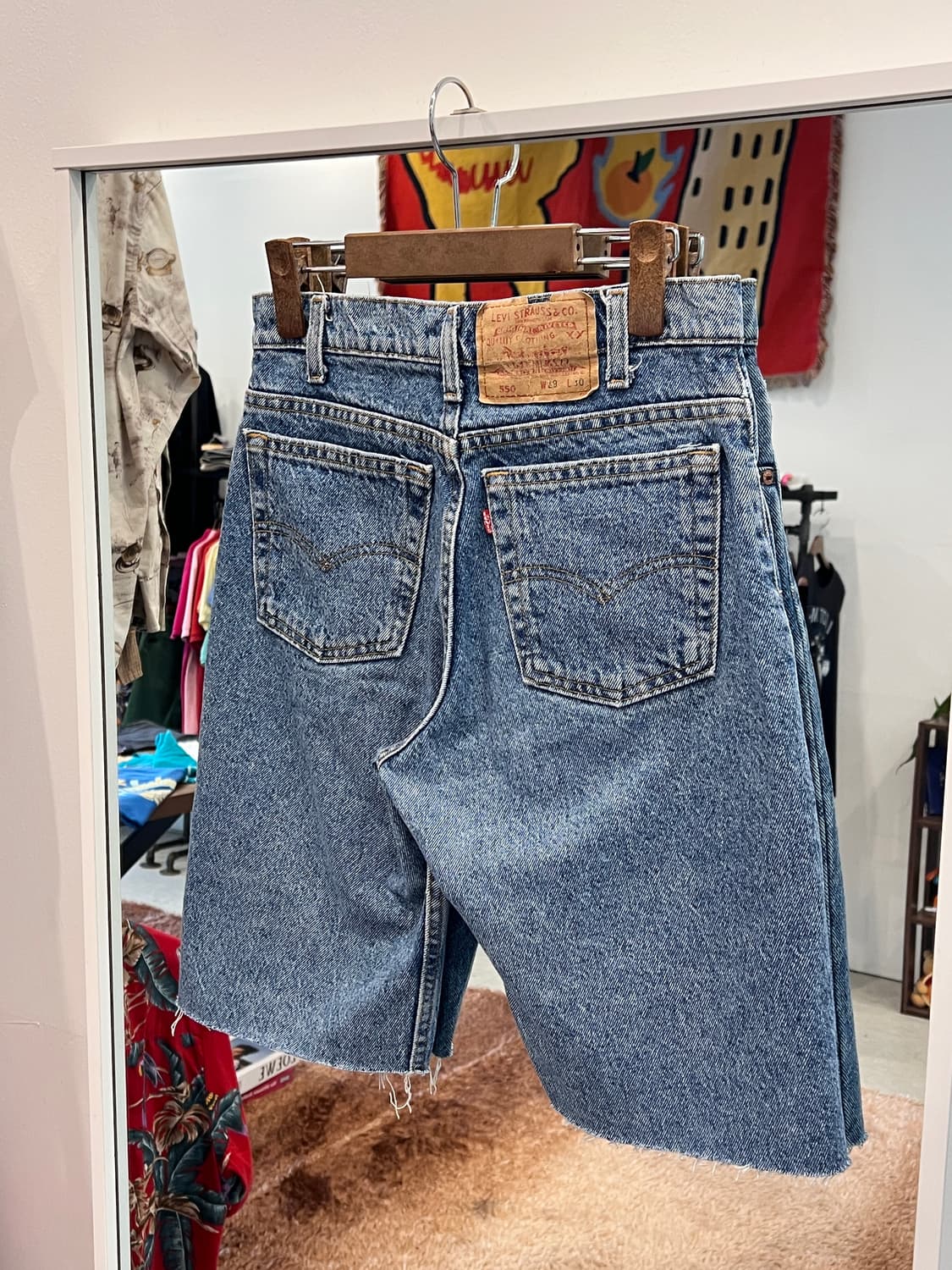 90s Levis 리바이스 550 컷오프 데님 쇼츠 팬츠 (USA) 상품이미지4