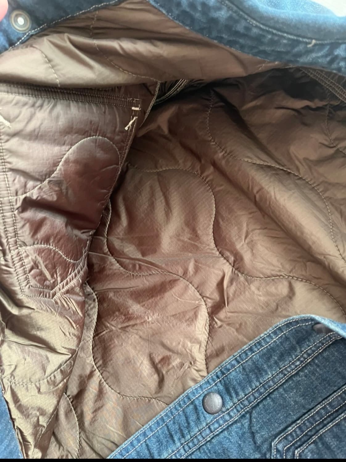 폴로 랄프로렌 데님 퀼팅 자켓 M 상품이미지4