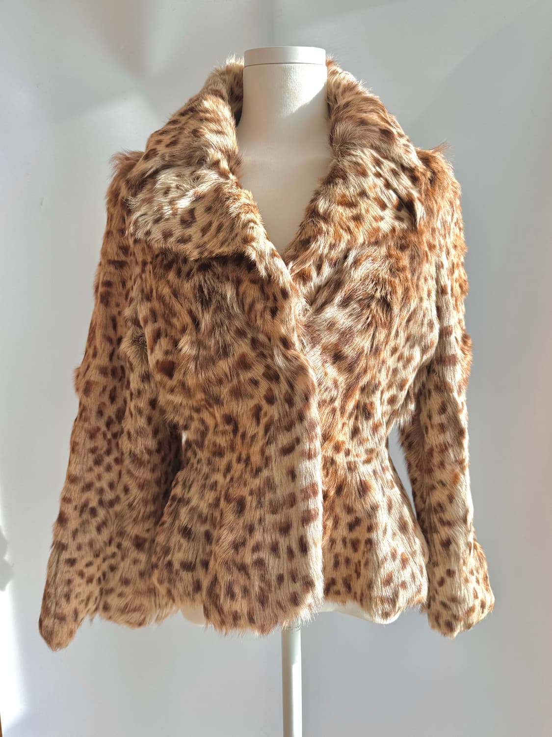 오네갸루 호피퍼자켓 리얼퍼자켓 레오파드 고스펑크 펑크룩 나나깔  상품이미지1