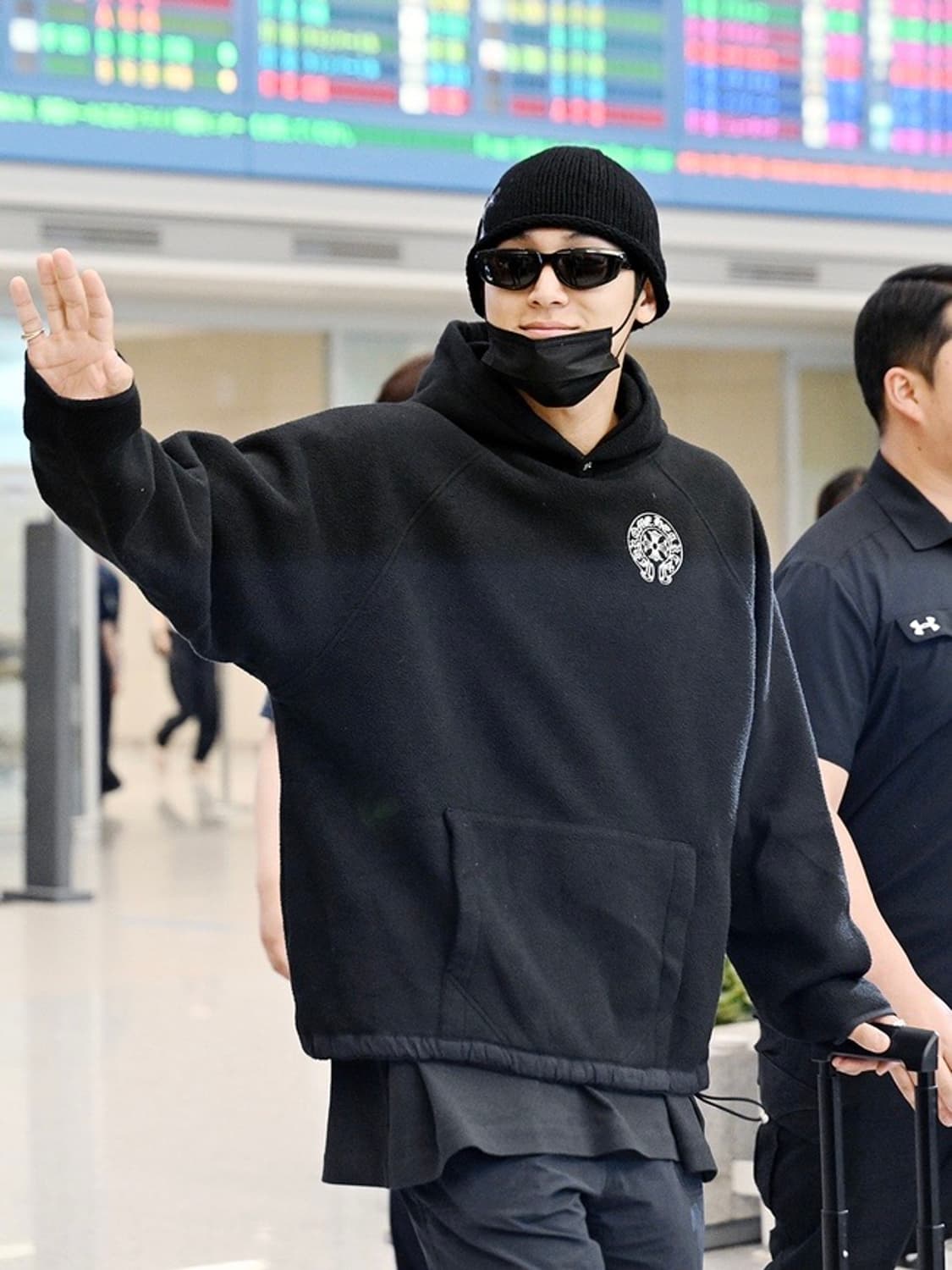 [XL] 크롬하츠 홀스슈 후리스 후드 블랙 상품이미지6