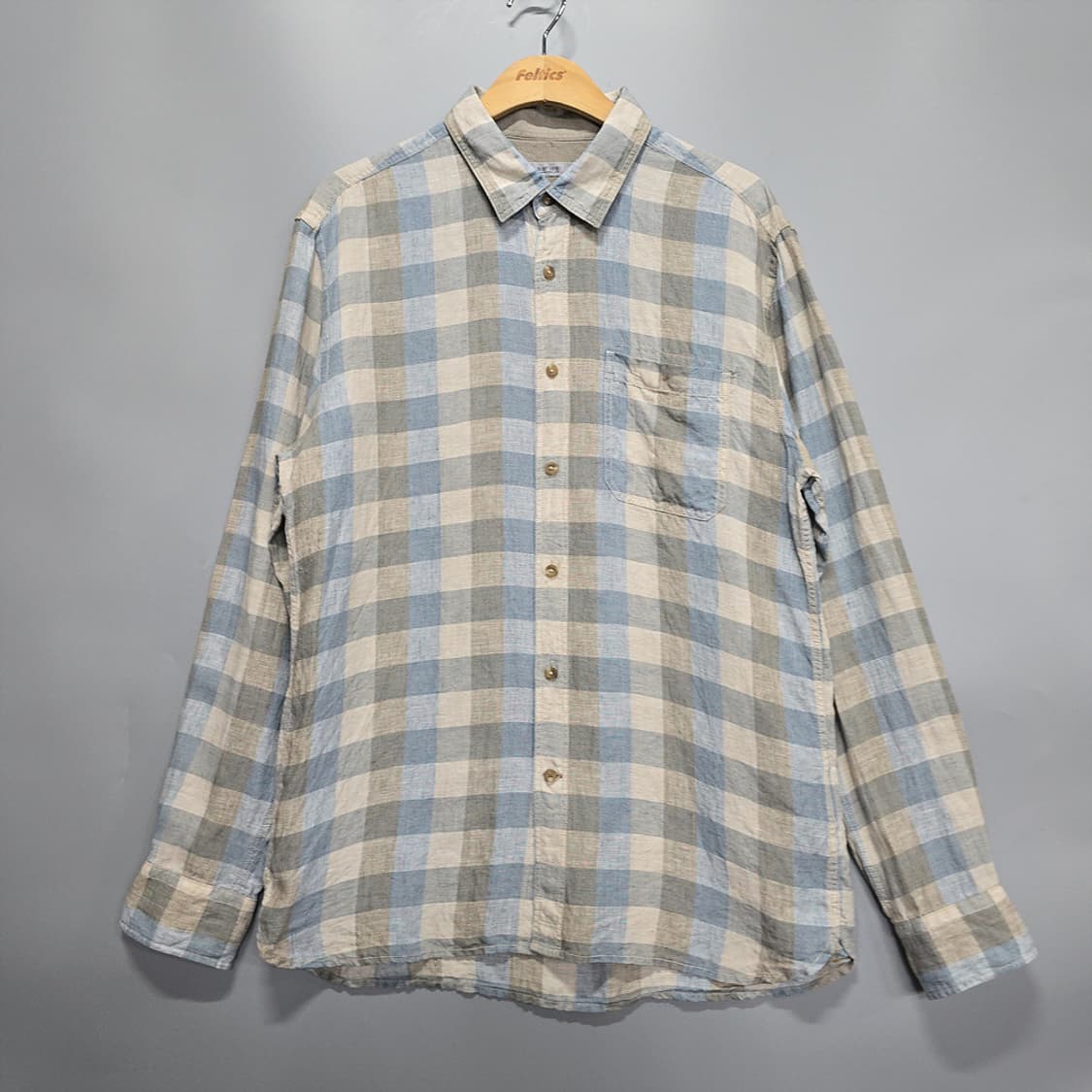 시리즈(series) 루즈핏 체크 마 셔츠 100 상품이미지1