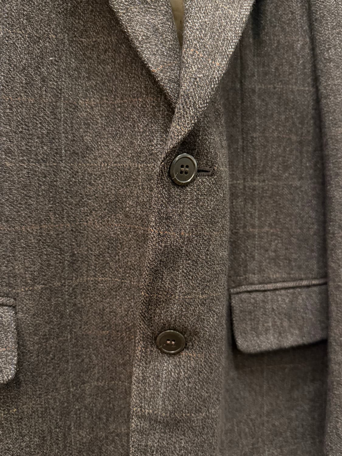 L) Cashmere 100% Check Tailored Jacket 상품이미지4