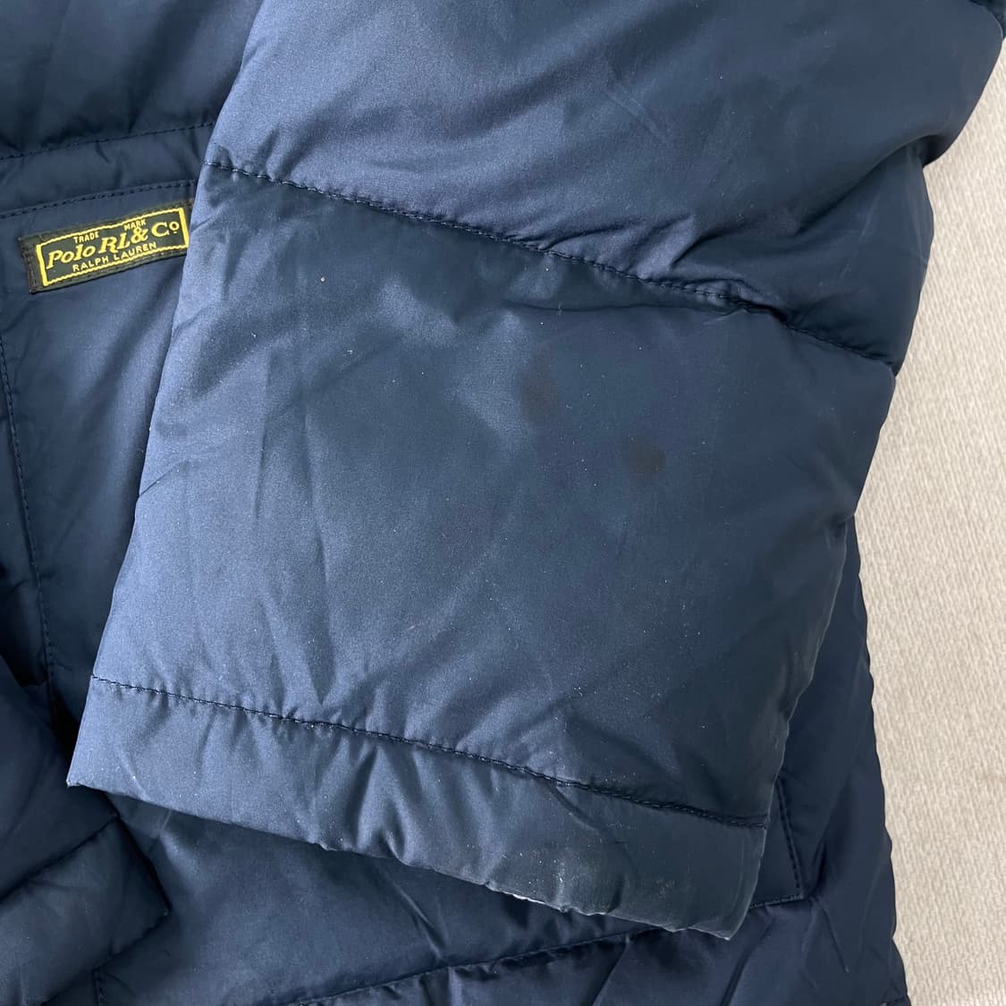 100 폴로랄프로렌 레드포니 후디 네이비 패딩 상품이미지6