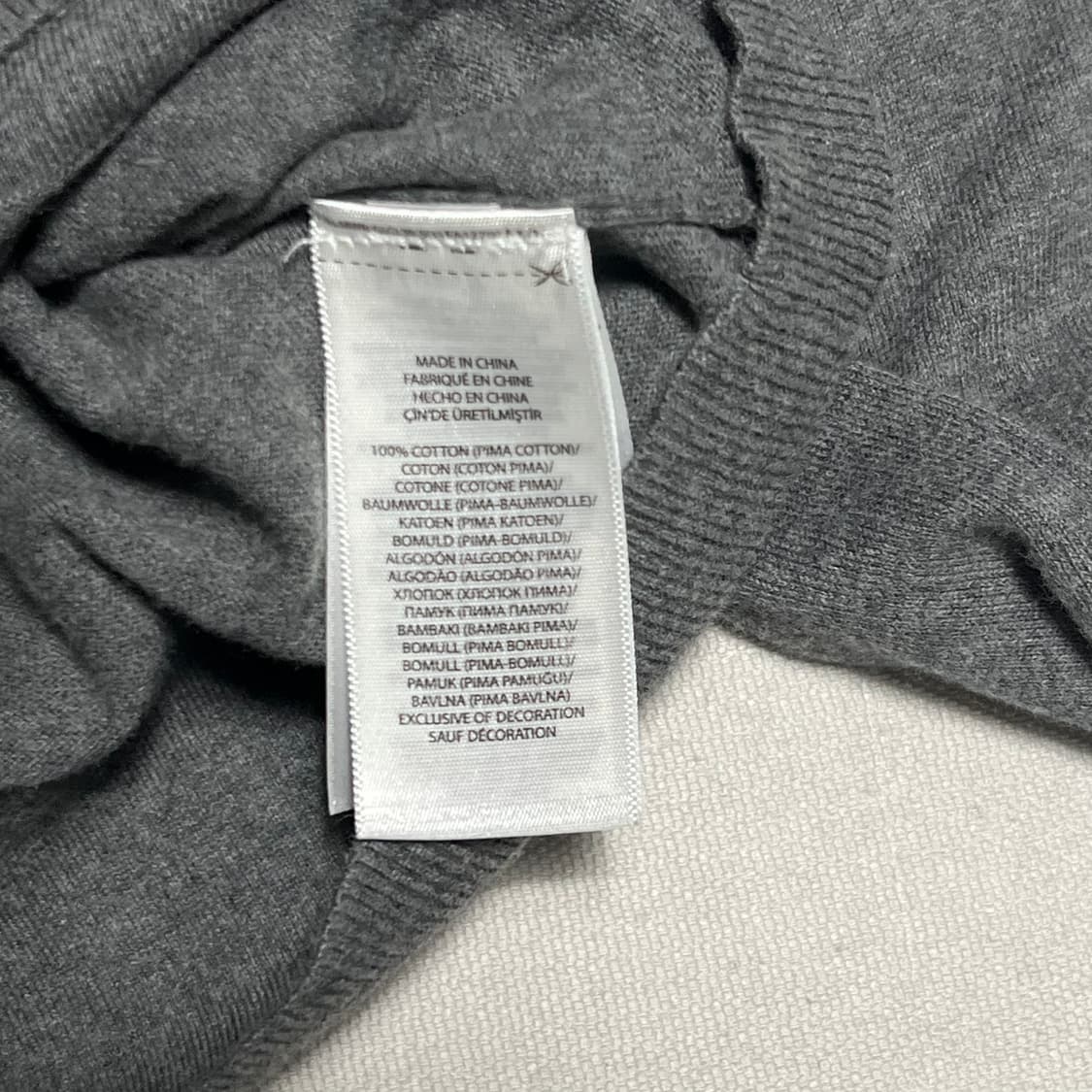 S 폴로랄프로렌 여성용 피마코튼 그레이 가디건 상품이미지5