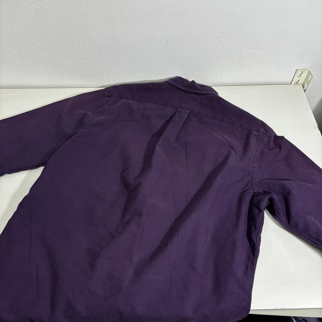 M 100 폴로 랄프로렌 다크퍼플 옥스퍼드 셔츠 상품이미지3