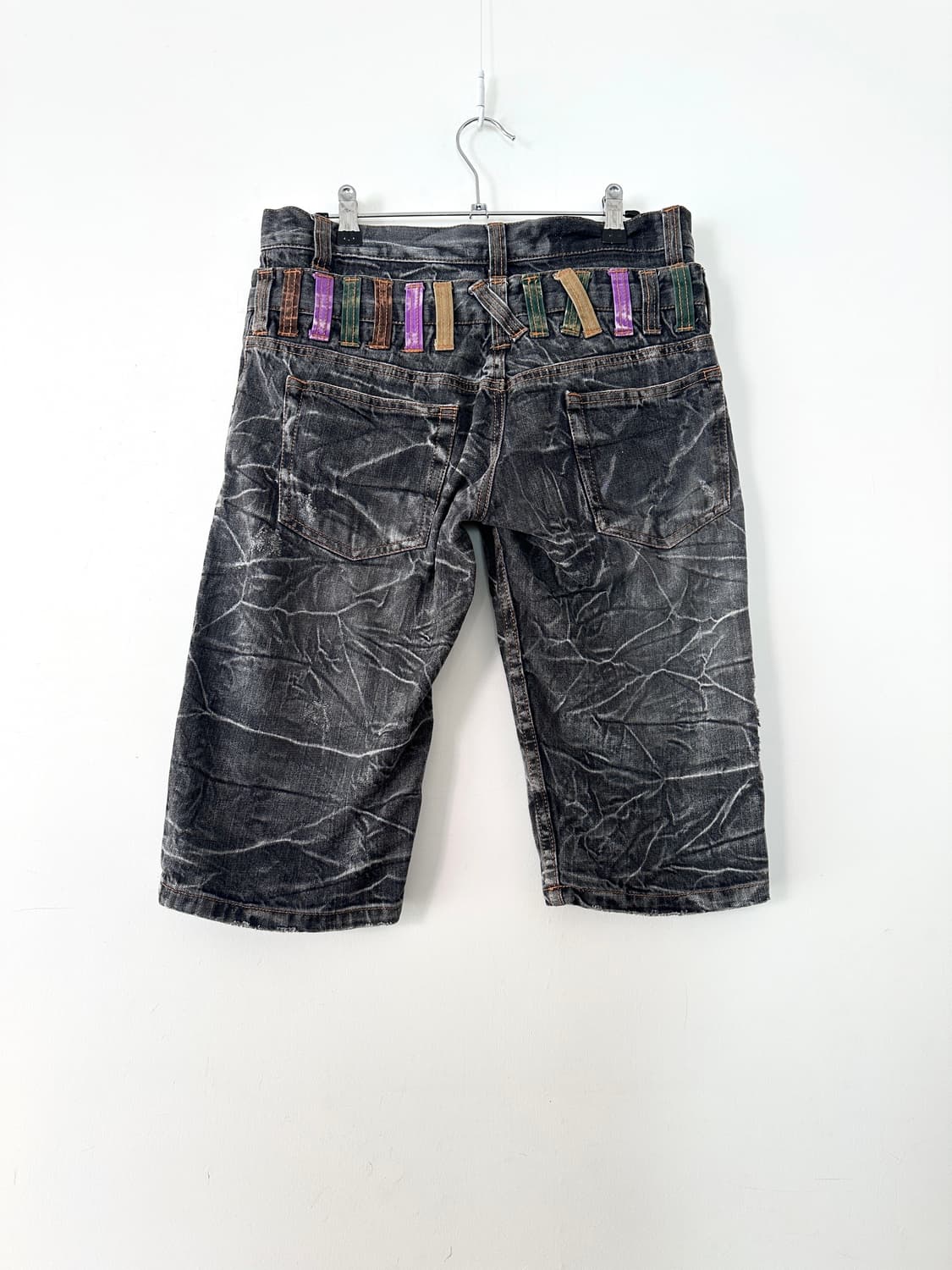 Double waist pin midi denim pants 상품이미지3