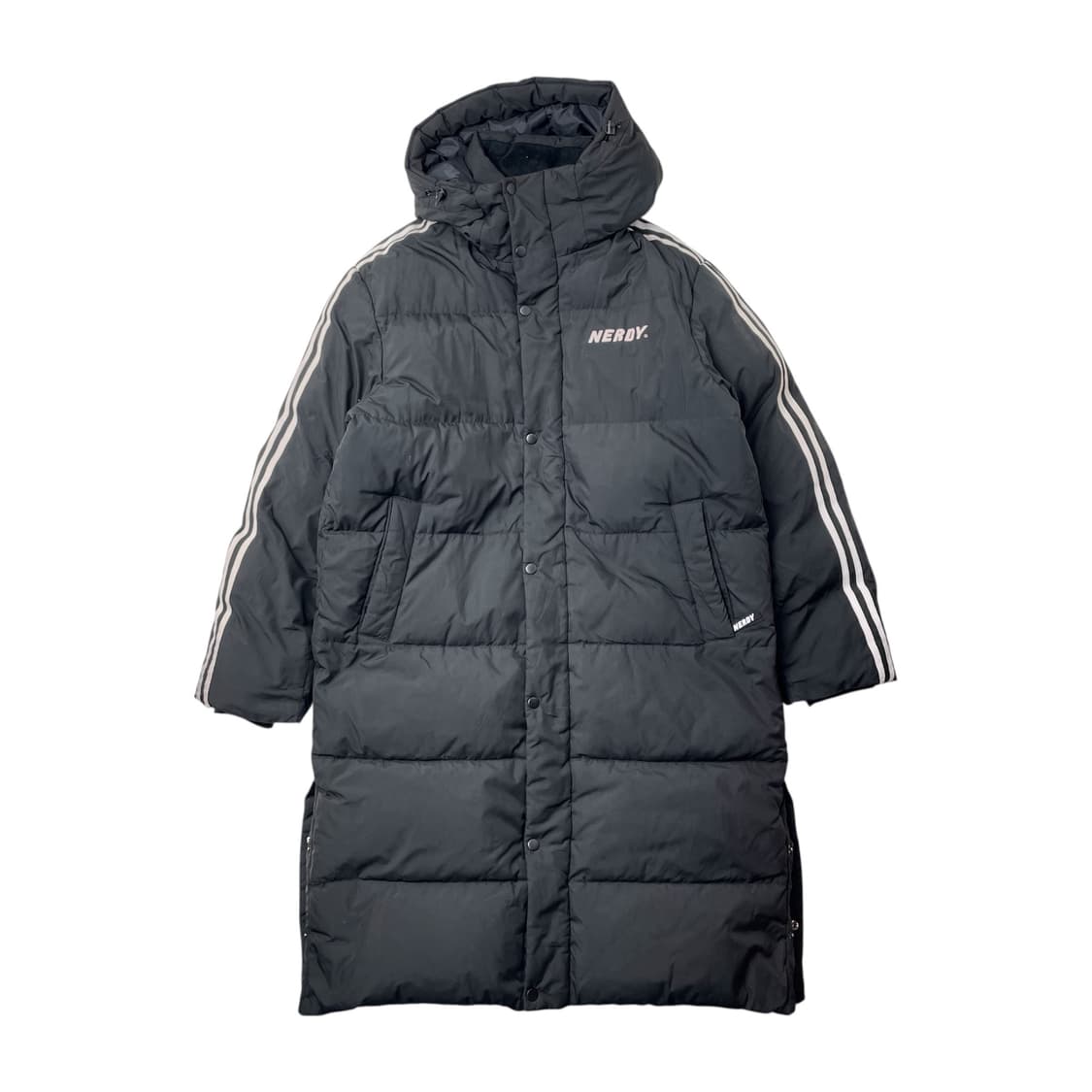 [택포] 널디 롱패딩 후드 점퍼 블랙 M 상품이미지1