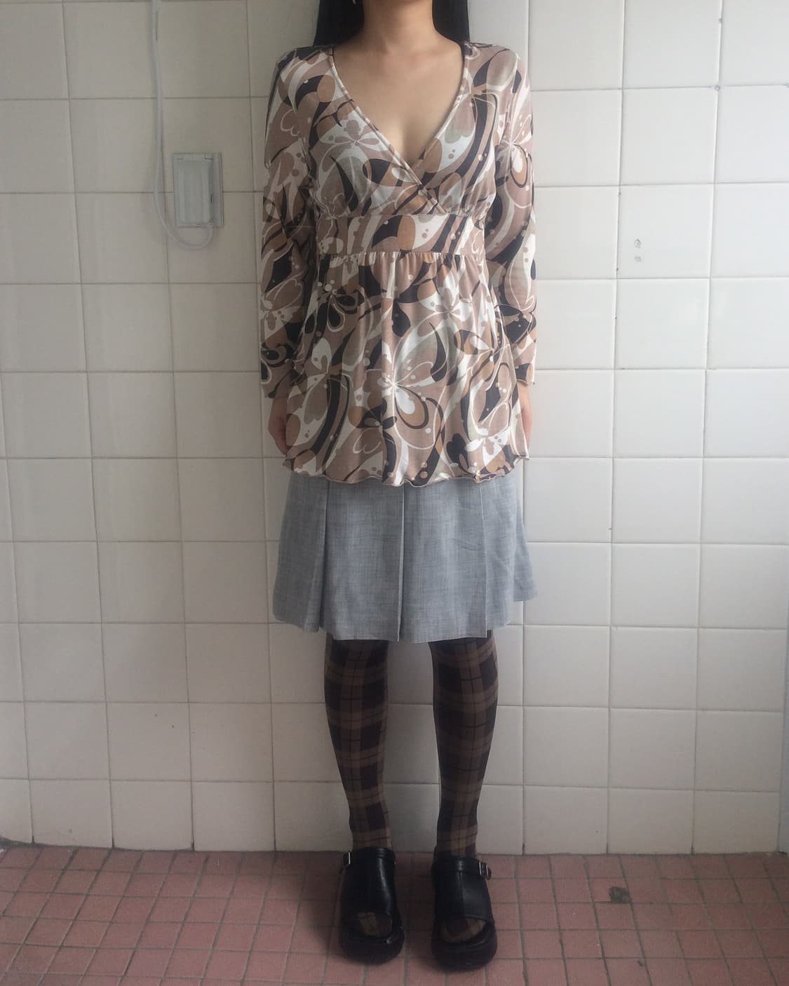 Pattern point sleeve 상품이미지5