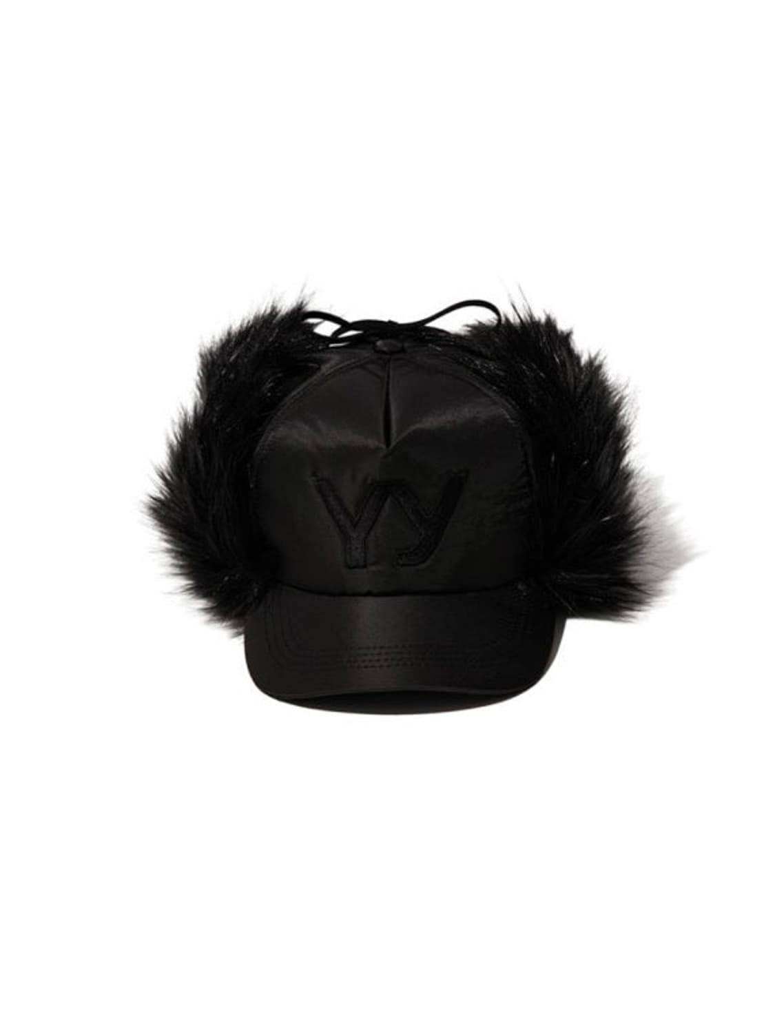 에스파 닝닝 착용) OPEN YY 오픈와이와이 이어플랩 털 모자 상품이미지1