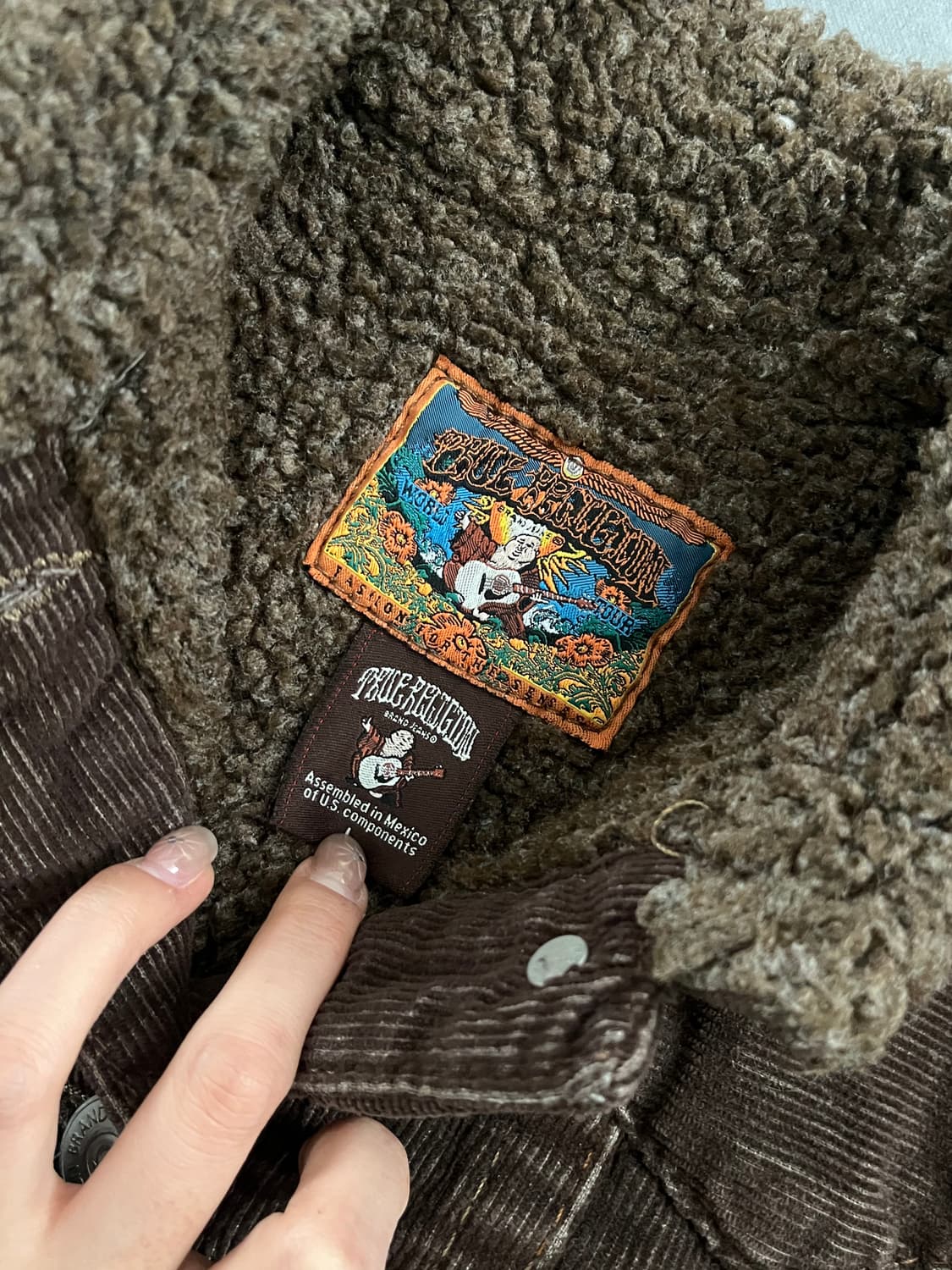 True Religion 트루릴리전 브라운 퍼 트리밍 자켓 상품이미지6