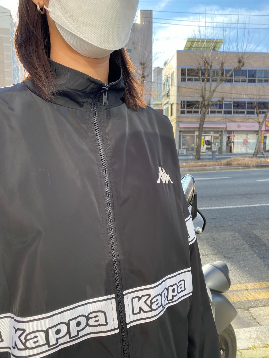 카파(Kappa) 빅로고 테이핑 바람막이 재킷 상품이미지6