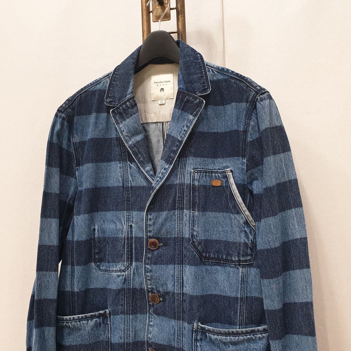 써스데이 아일랜드 남자 데님자켓 100 상품이미지2