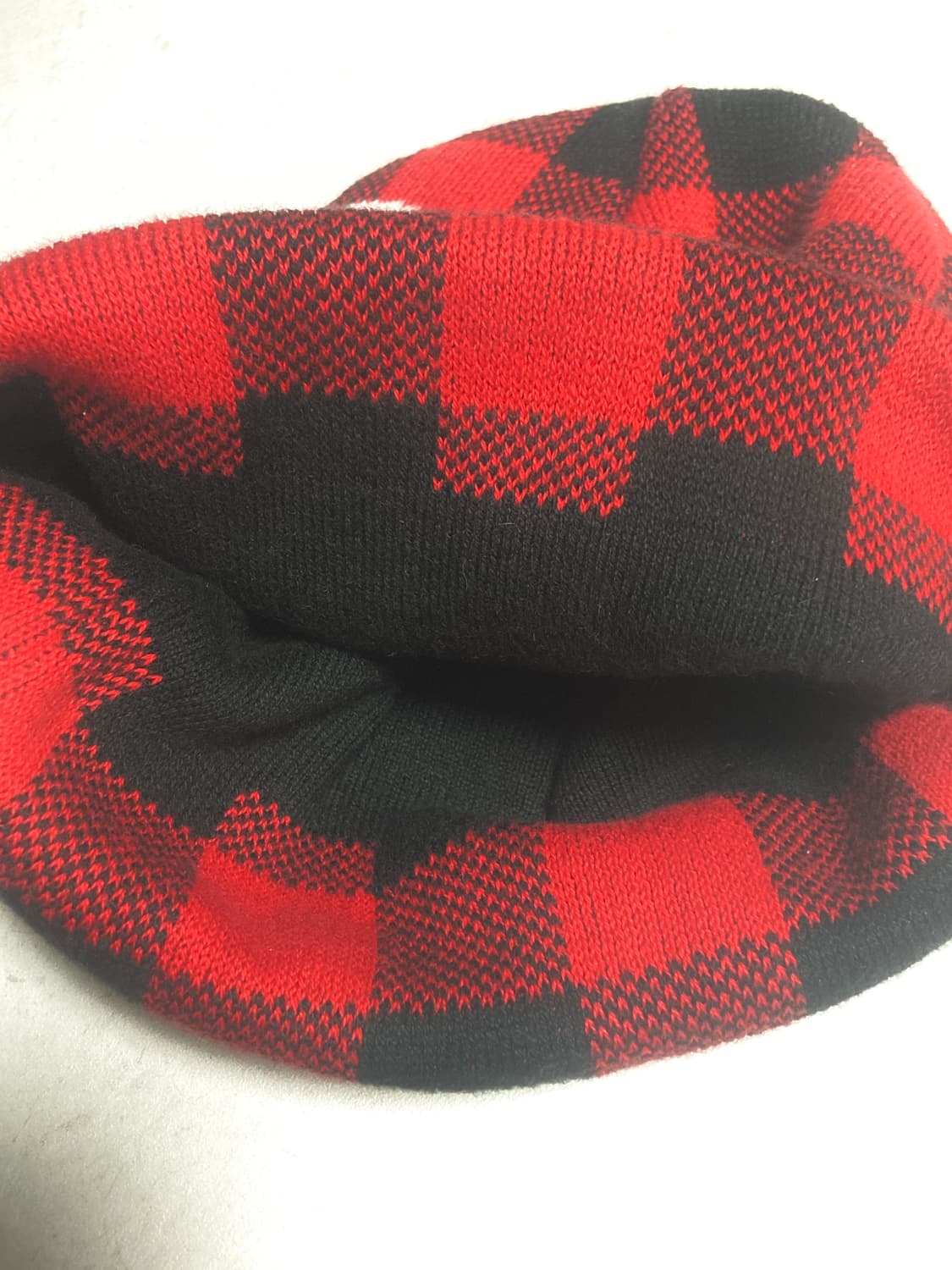 슈프림 빅 로고 비니 체크 레드 상품이미지4