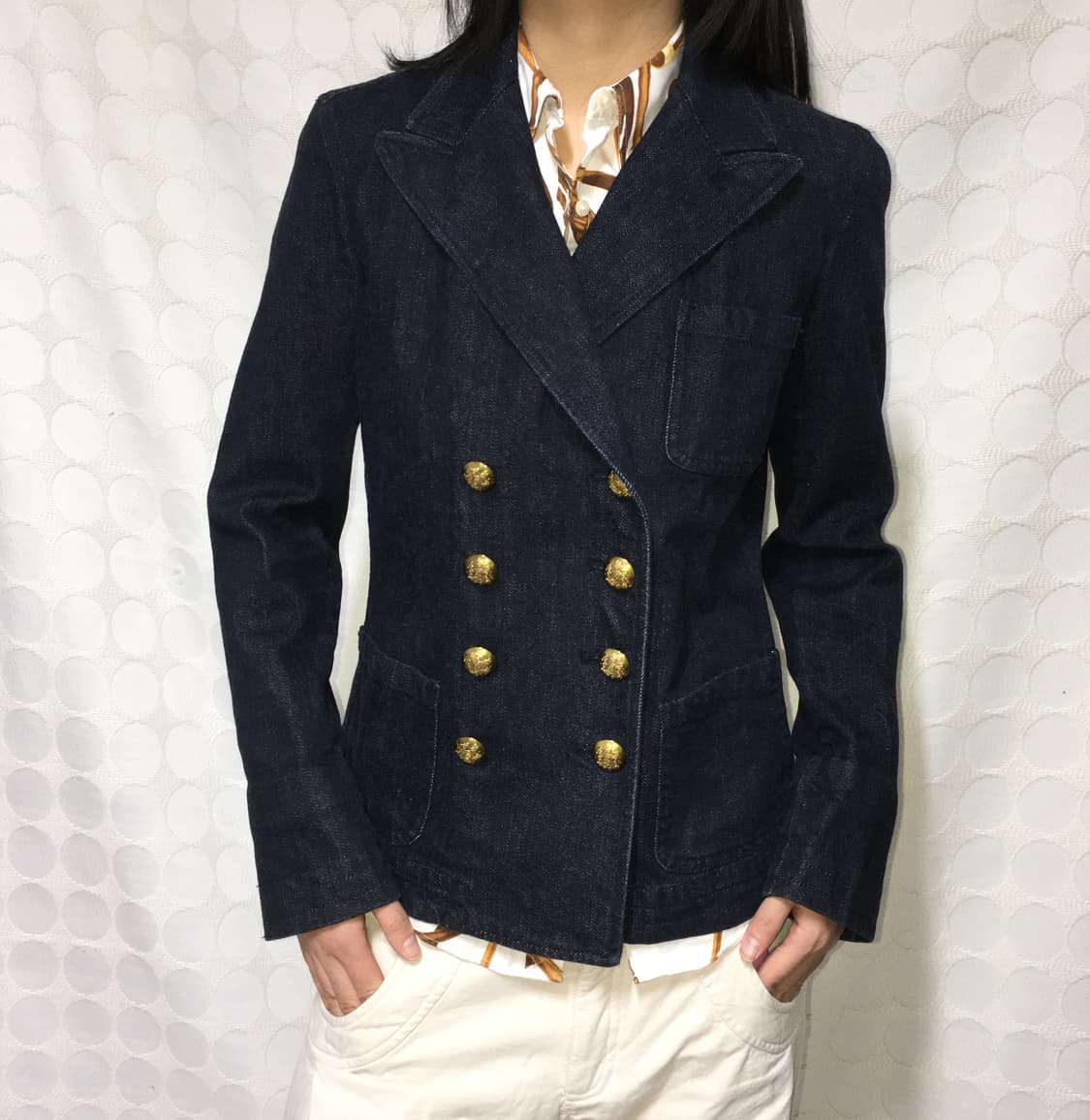 Ralph Lauren 더블 브레스티드 데님 재킷 상품이미지1