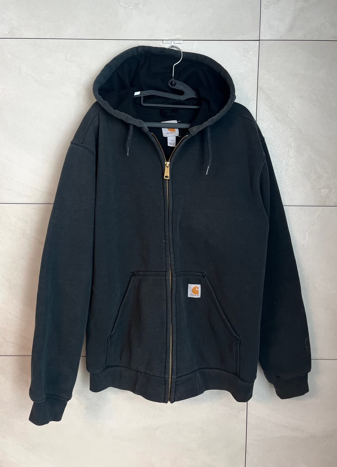 칼하트 미드웨이트 후드집업 블랙 (S)  상품이미지1