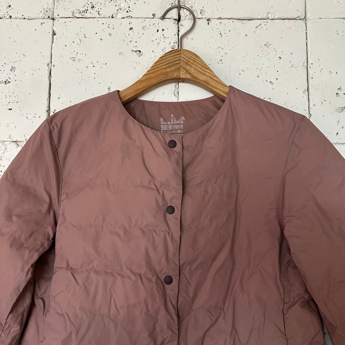 우먼S 무지 무인양품 경량패딩 상품이미지2