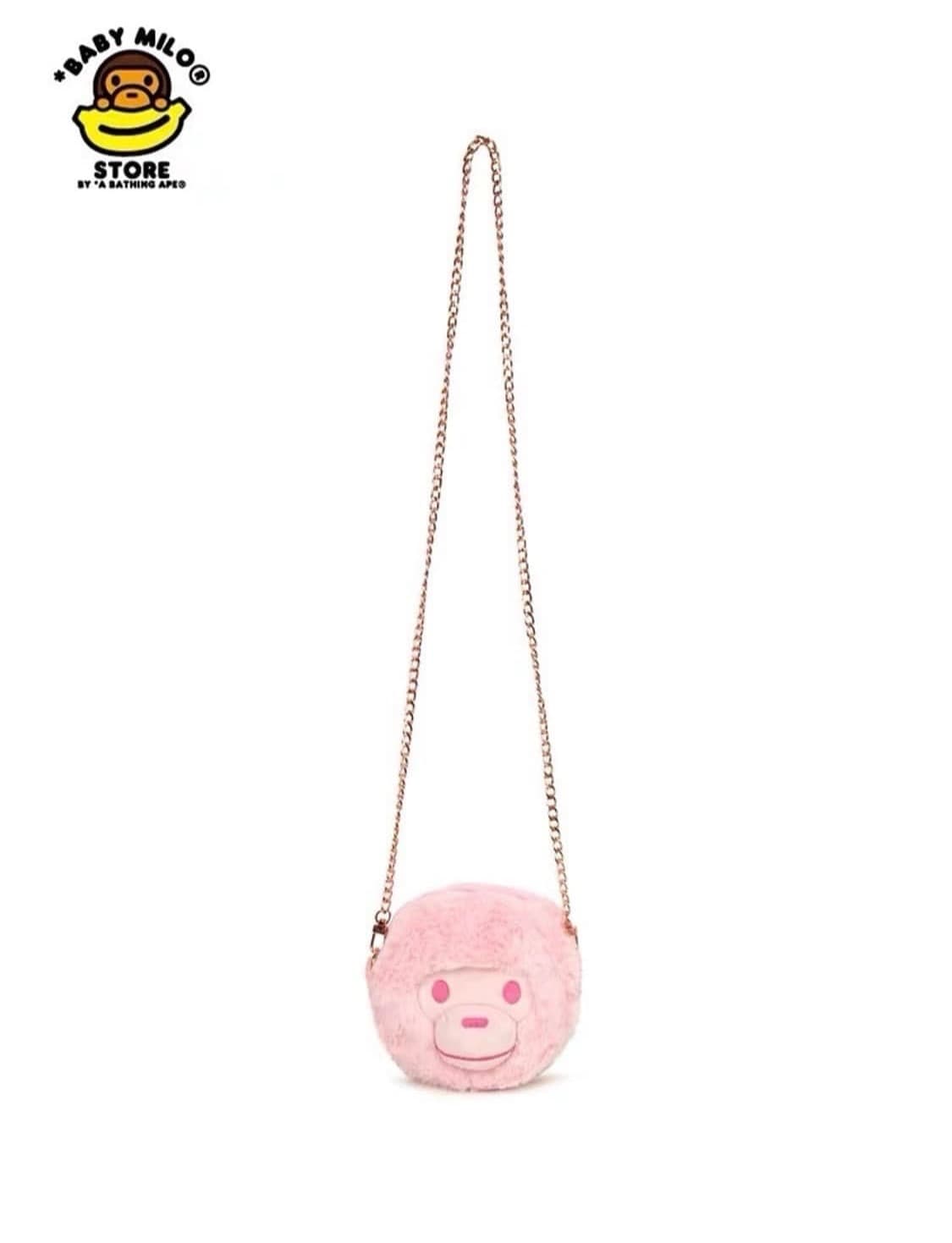 베이프 베이비 마일로 핑크퍼 플러시 크로스백 상품이미지1