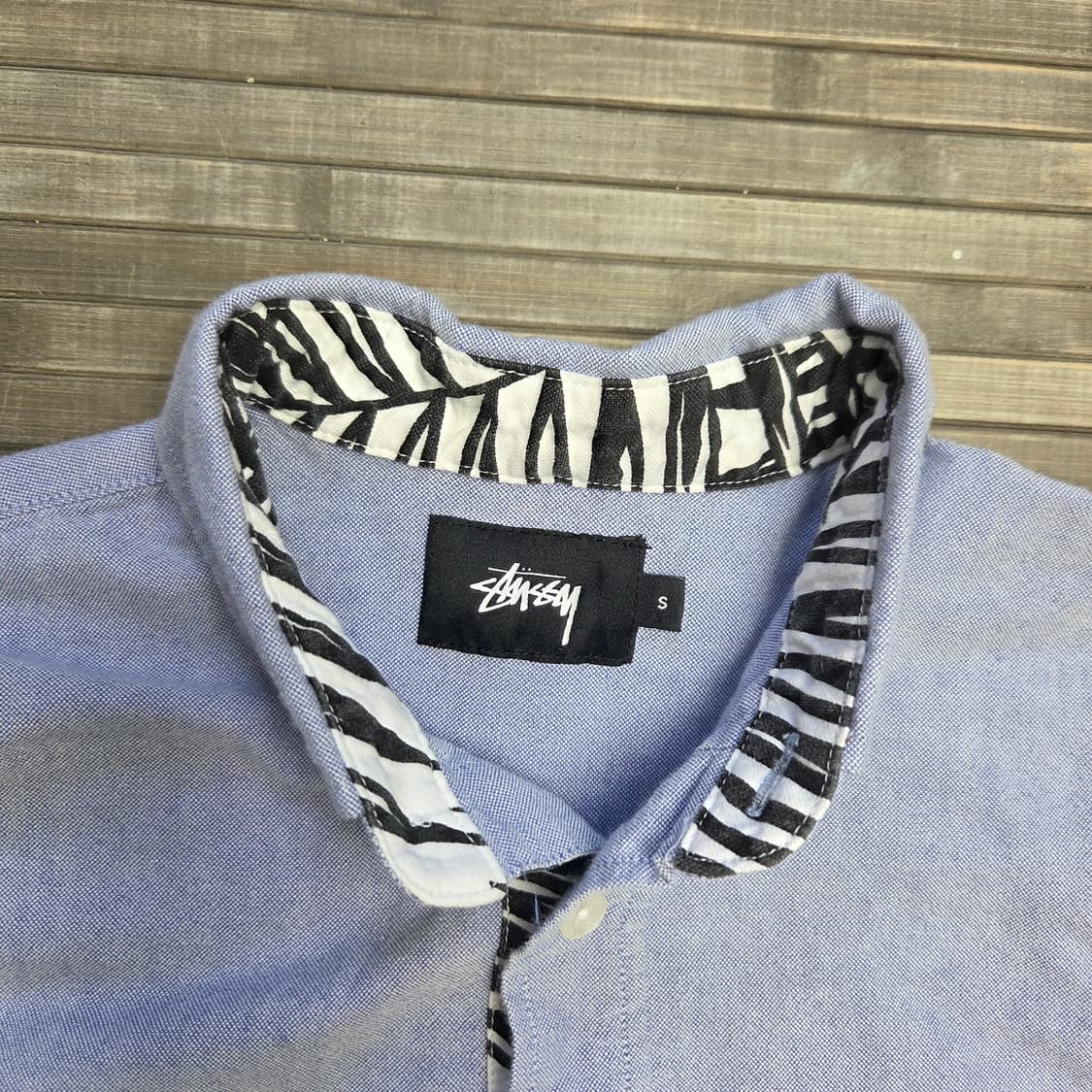 Stussy 스투시 히든 지브라 옥스포드 셔츠 상품이미지5