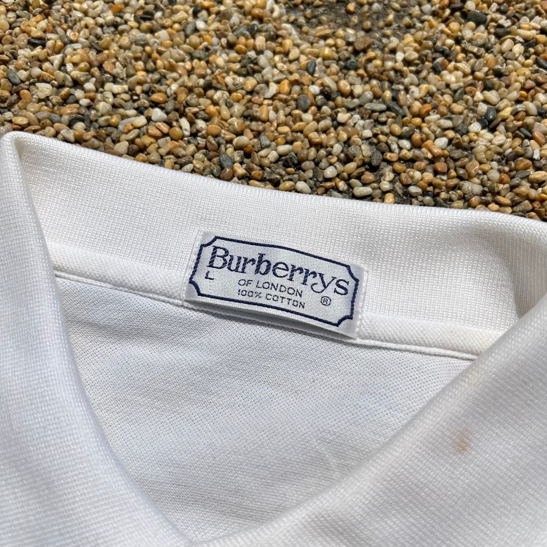 버버리(Burberrys) 화이트 긴팔 폴로 셔츠 상품이미지4