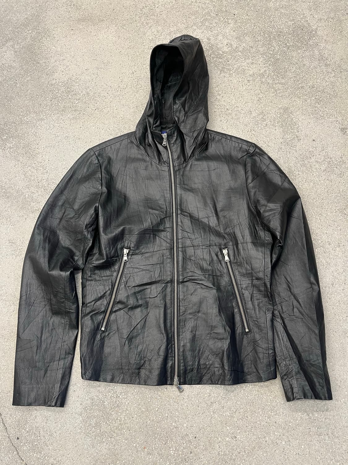 Urban Research 후드 가죽 자켓 상품이미지1