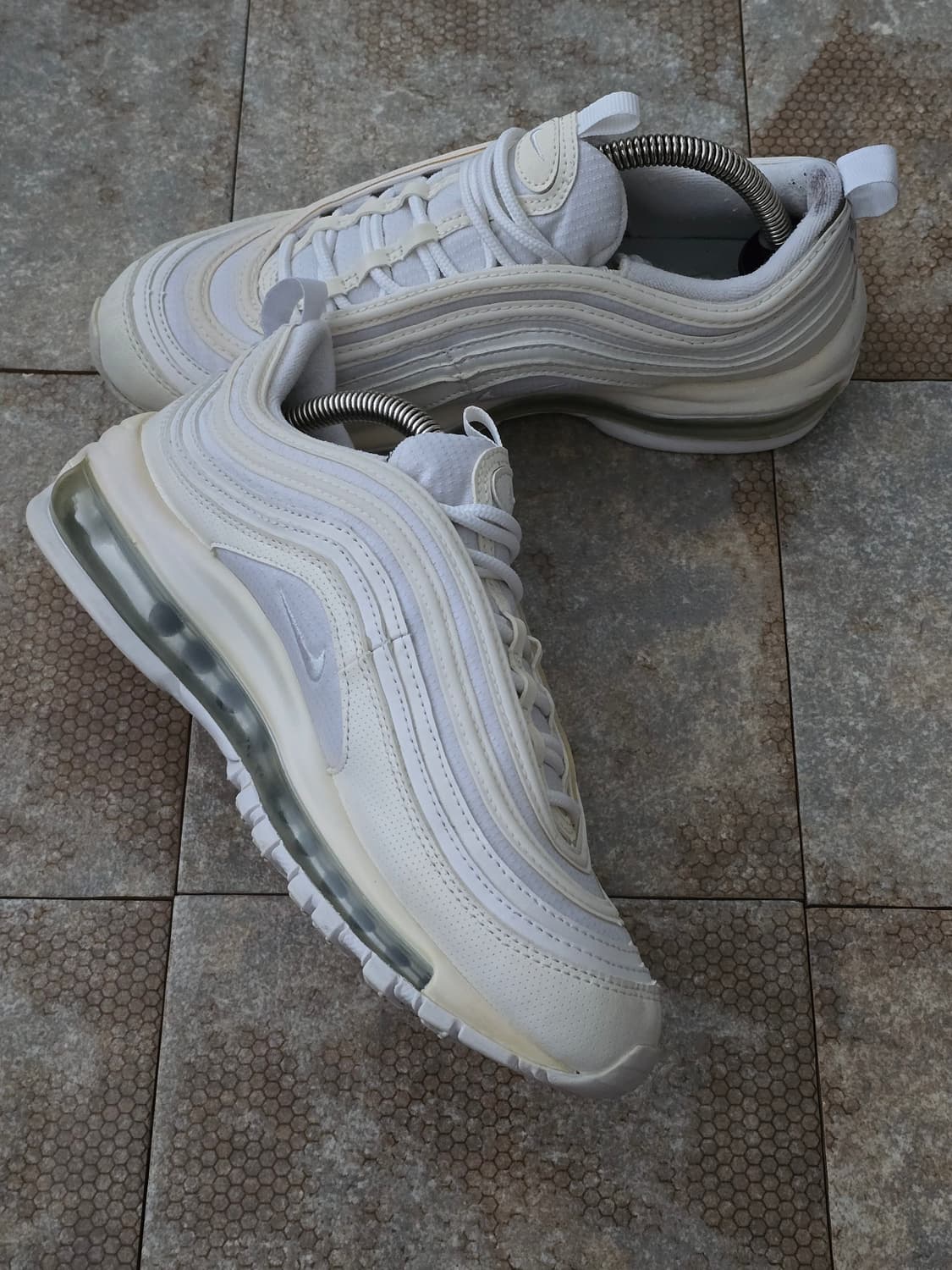 (240)나이키 에어맥스 97 트리플 화이트 상품이미지4