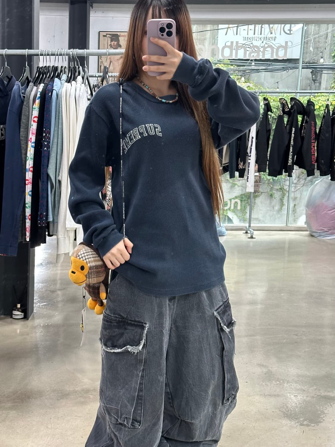 슈프림 17fw 와플 스웨터 긴팔티셔츠 상품이미지2