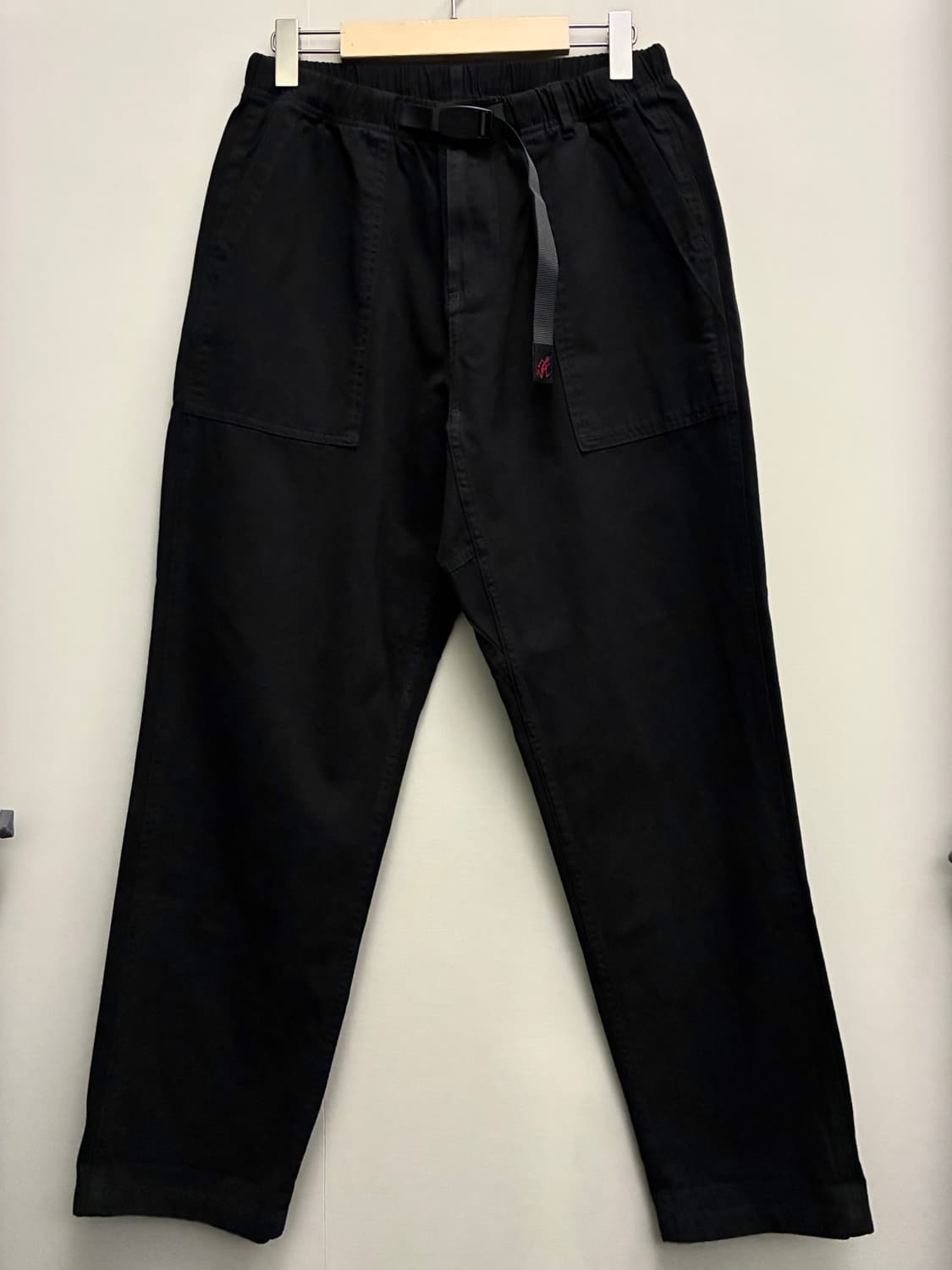 (M~L)그라미치 루즈 테이퍼드핏 치노 퍼티그팬츠 블랙 상품이미지8