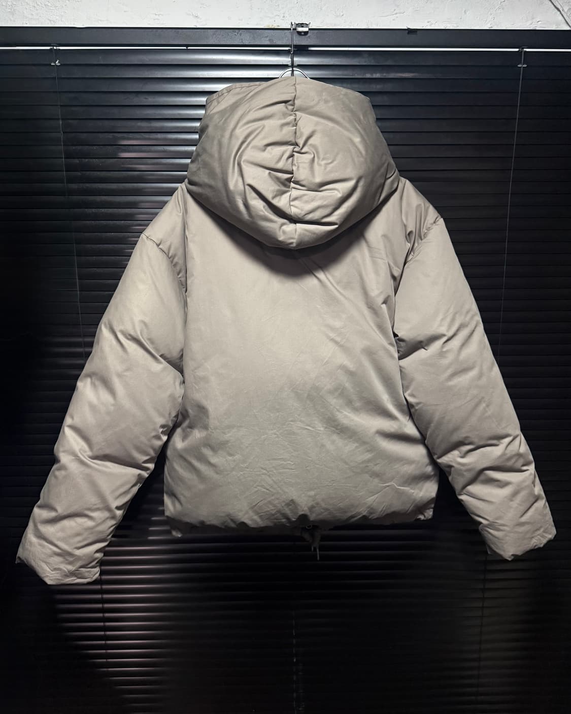 인사일런스 수피마 코튼 구스 다운 패딩 에쉬 베이지 후드 워크 점퍼 S 상품이미지6