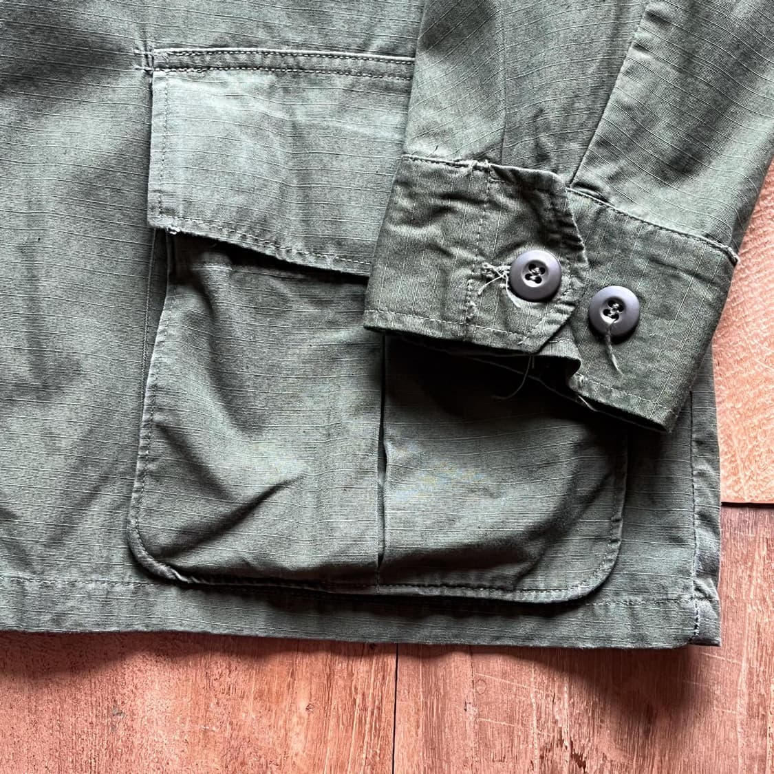 60s US ARMY 4th JUNGLE FATIGUE JACKET [M-S] (100-105) 상품이미지4