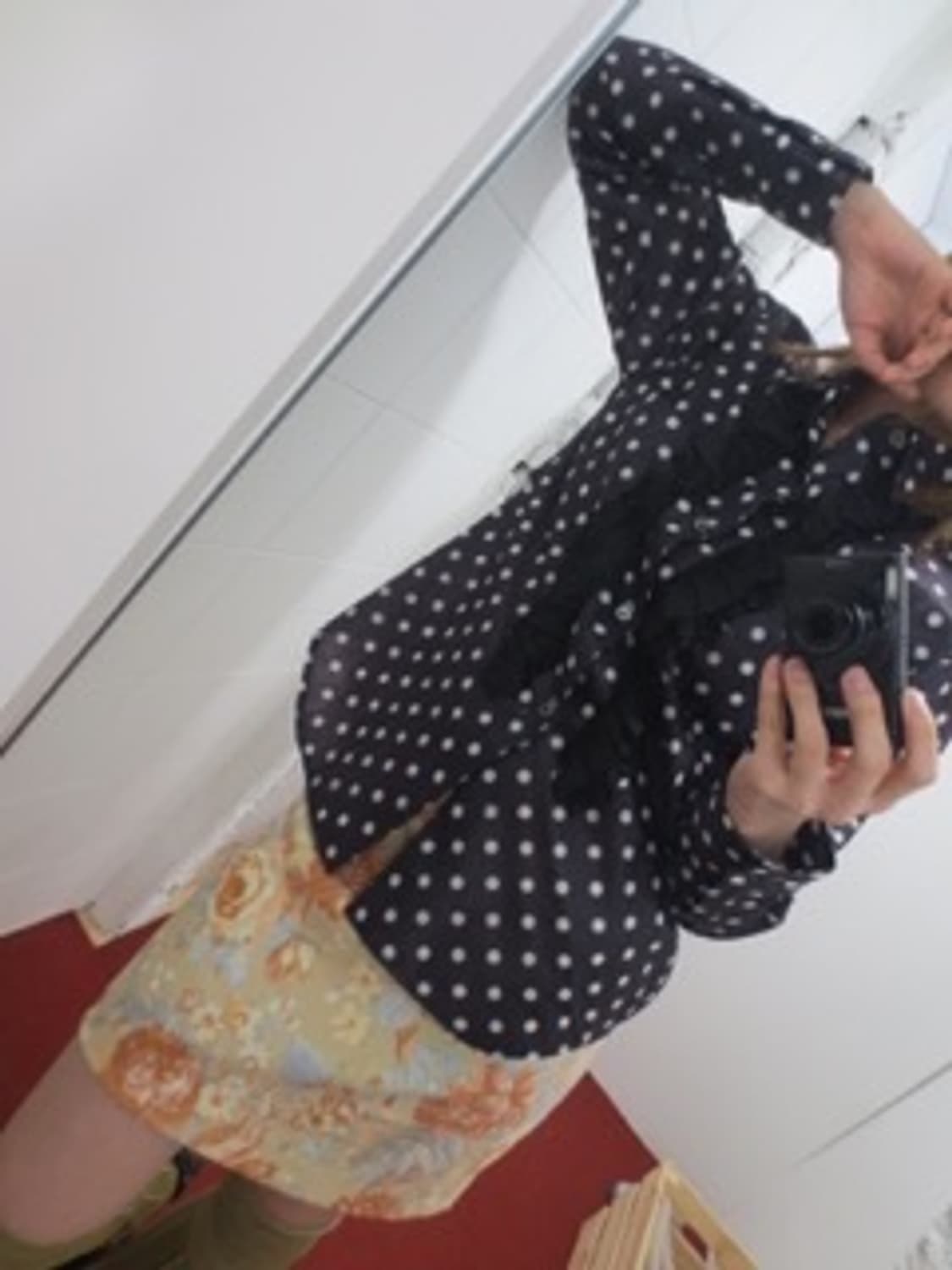 꼼데가르송 도트 프릴 셔츠 상품이미지1