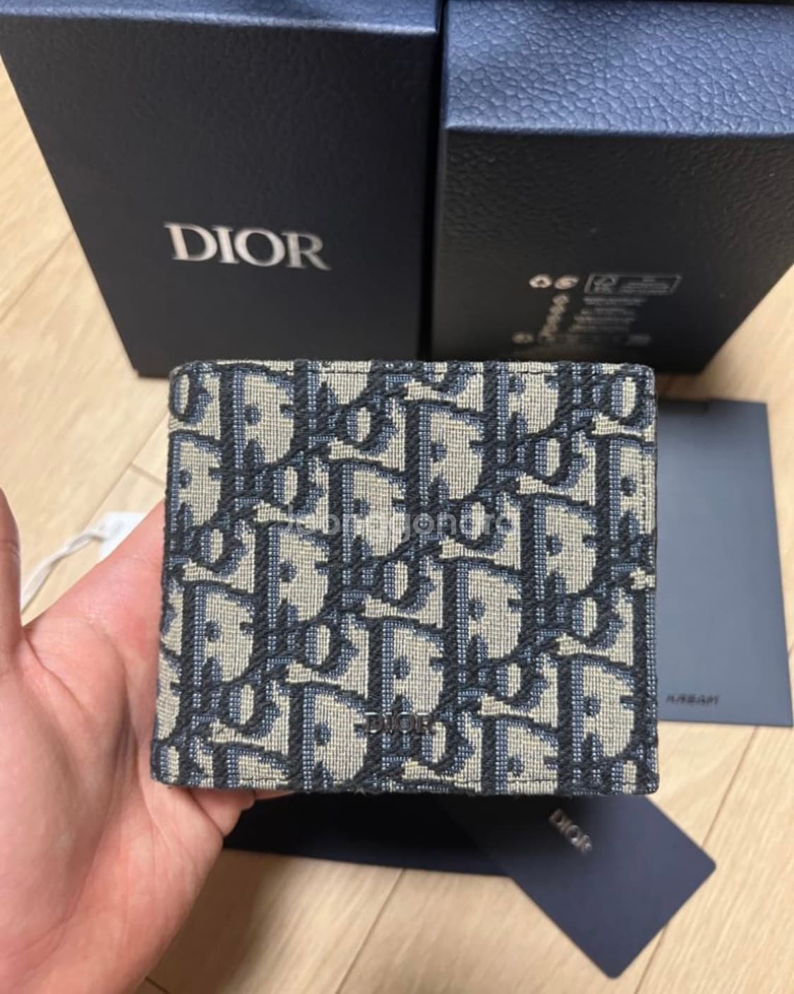 [크림판/풀구성] 디올 컴팩트 오블리크 자카드 반지갑 상품이미지2