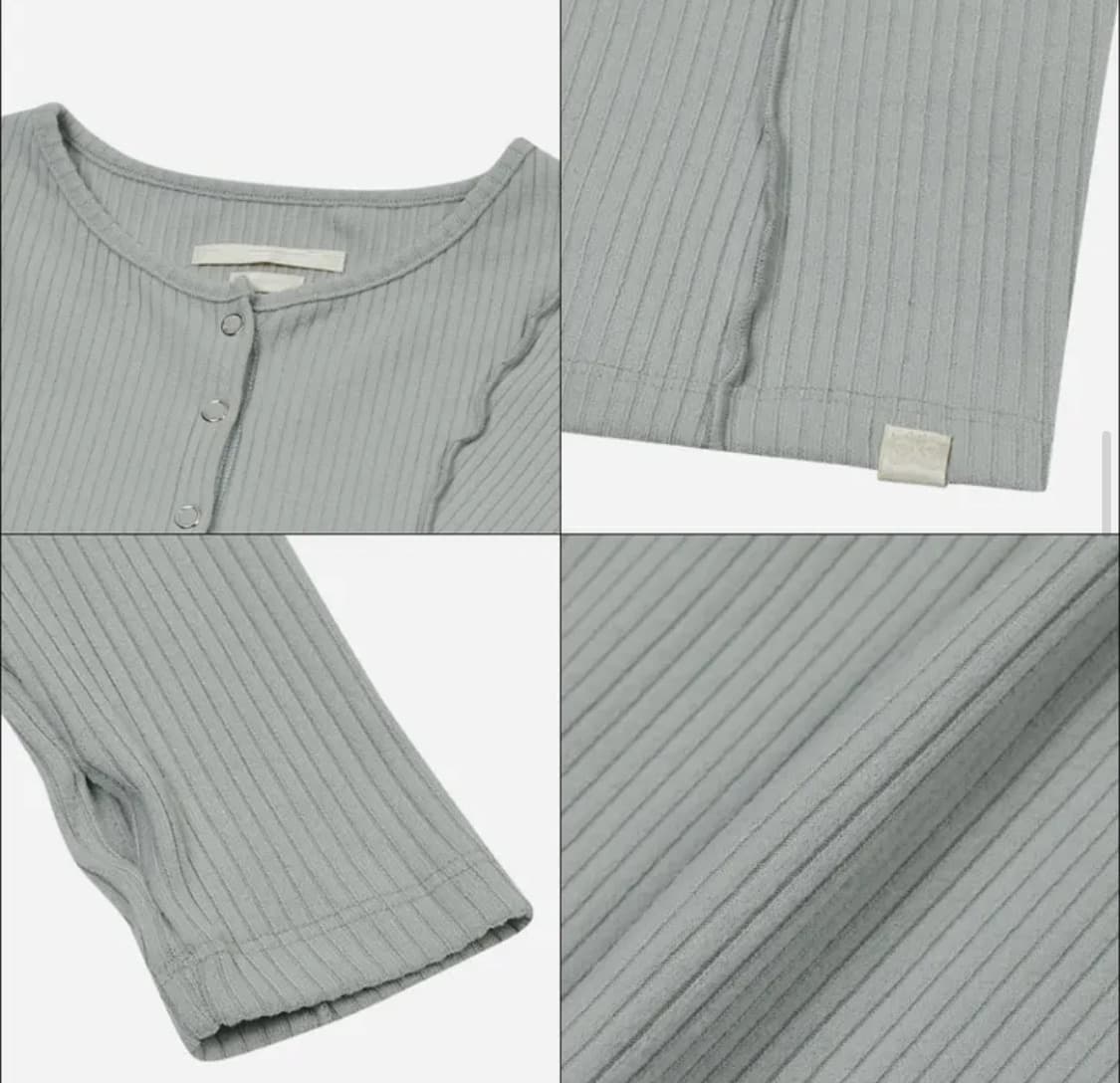 타입서비스 가디건 Ribbed Riffle Cardigan [Gray] 상품이미지5