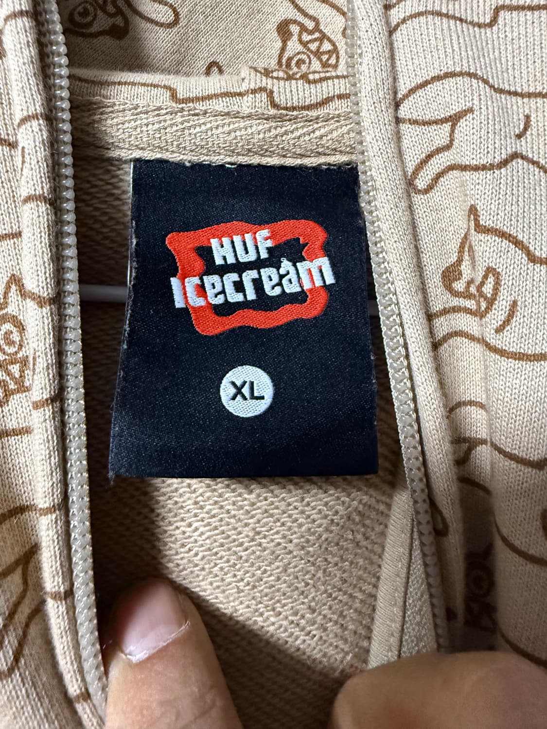 BBC 아이스크림  x HUF 김프 후디 집업 상품이미지4