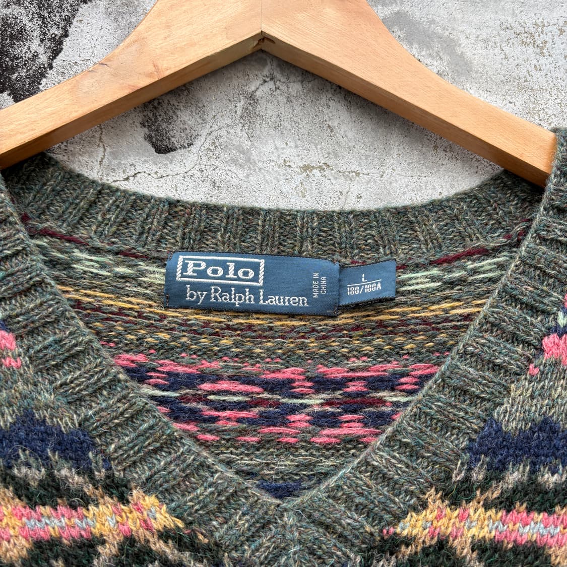 Polo 폴로 페어아일 울 브이넥 니트 상품이미지4