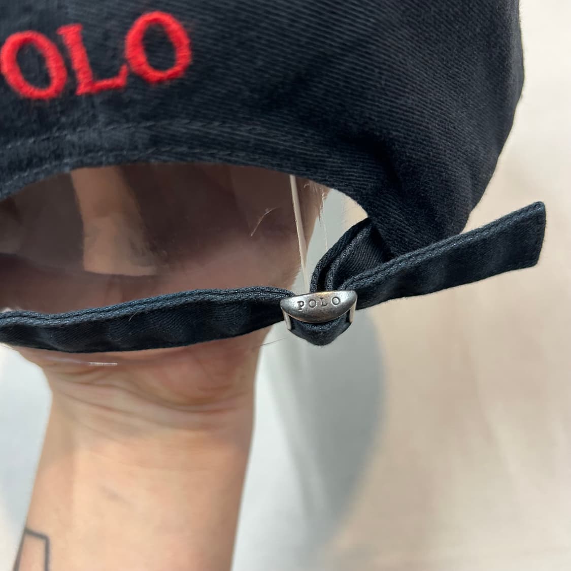 폴로 랄프로렌 블랙 볼캡 모자 신형 큐알탭 상품이미지5