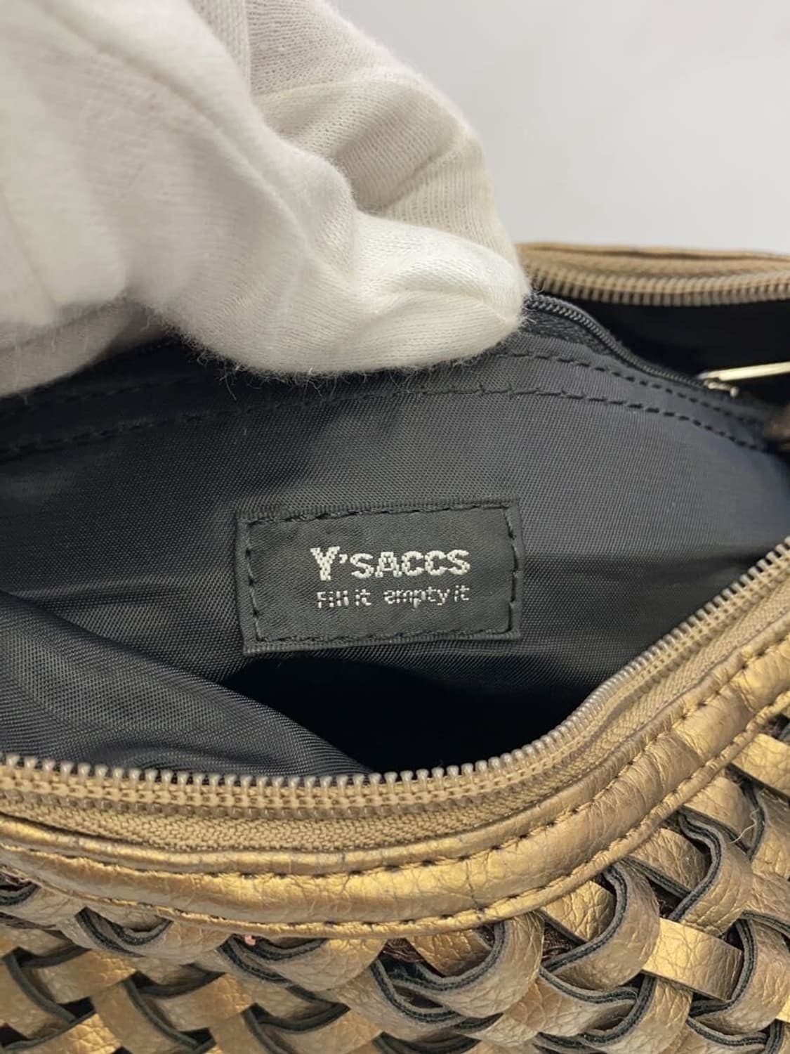 요지야마모토 이삭 인트레치아토 위빙 숄더백 상품이미지5