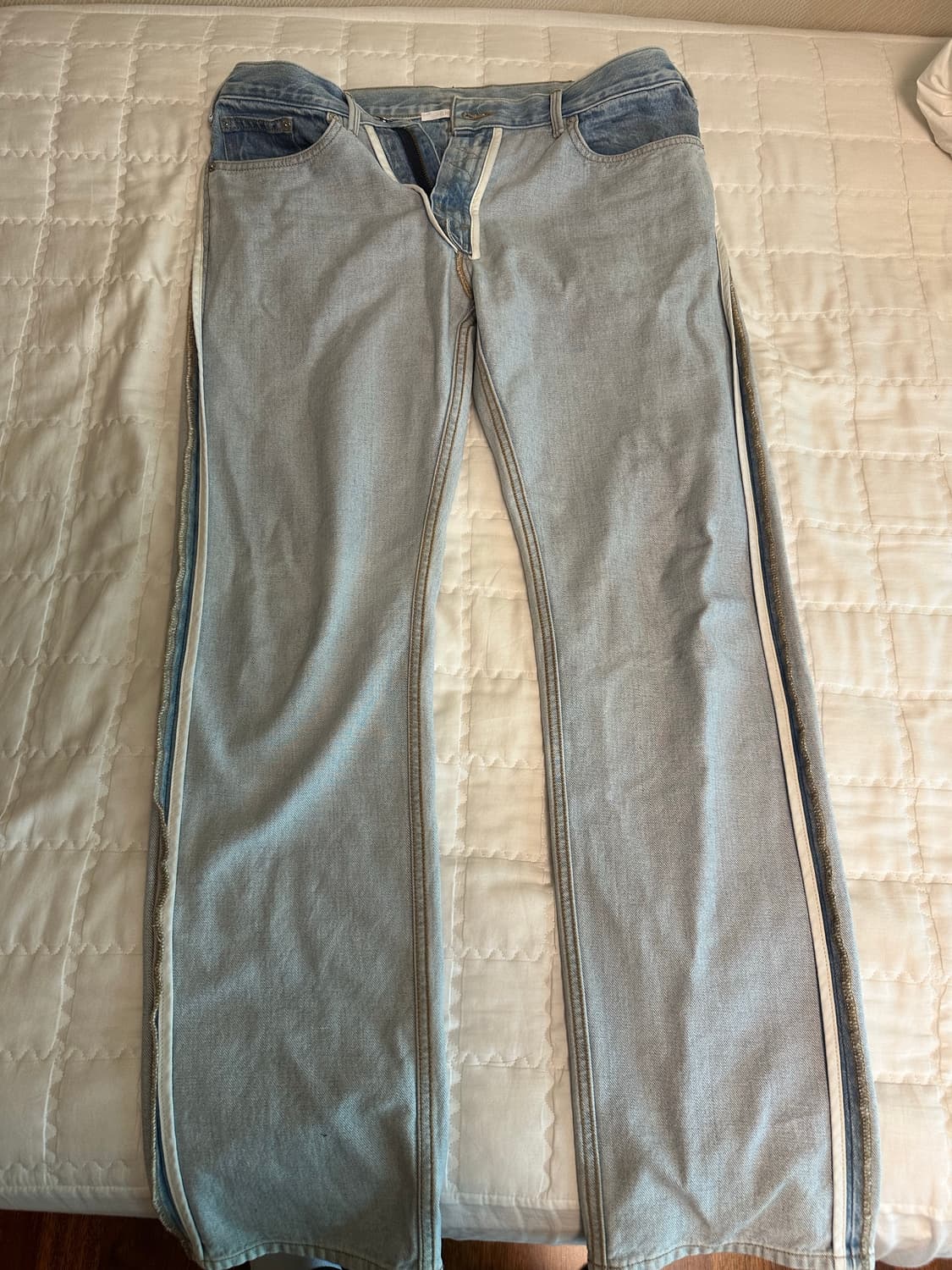 Helmut lang 사이드라인 연청 상품이미지1