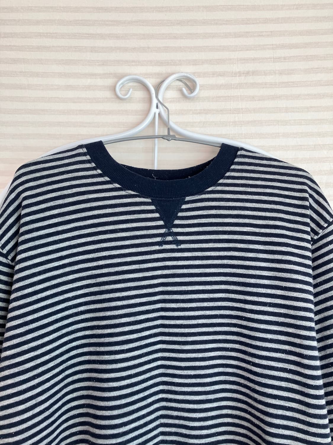 빈티지 네이비 스트라이프 맨투맨 y2k 스트릿 갸루 펑키 일본빈티지572 상품이미지3