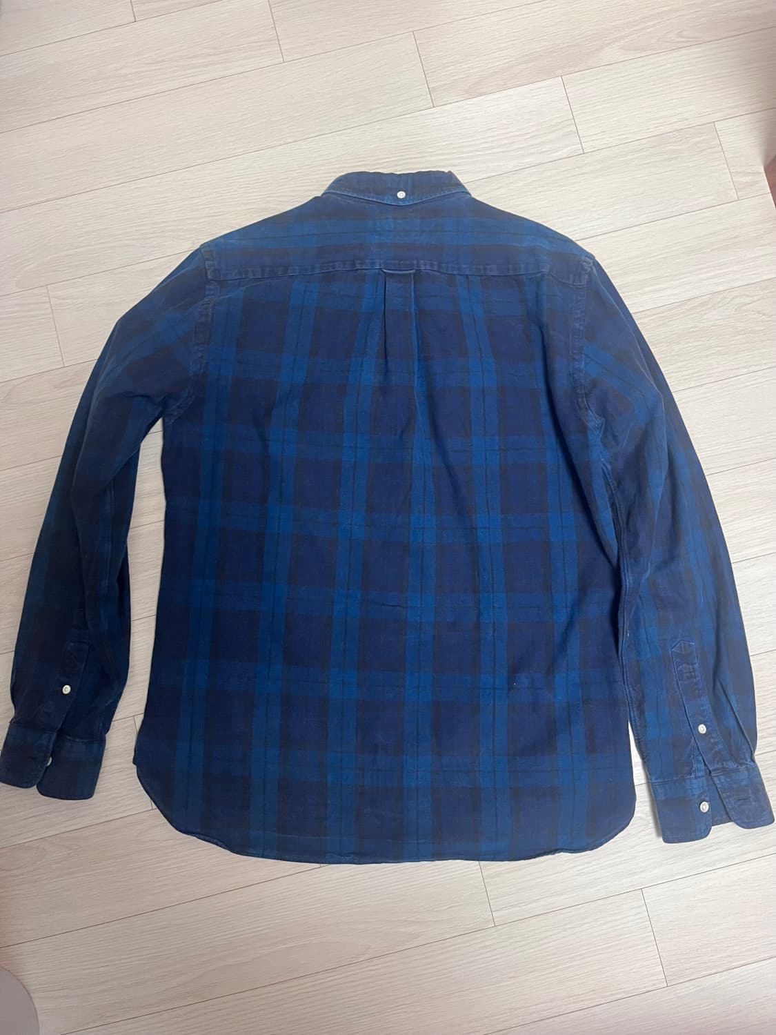 빔즈 플러스 네이비 체크 셔츠 상품이미지2