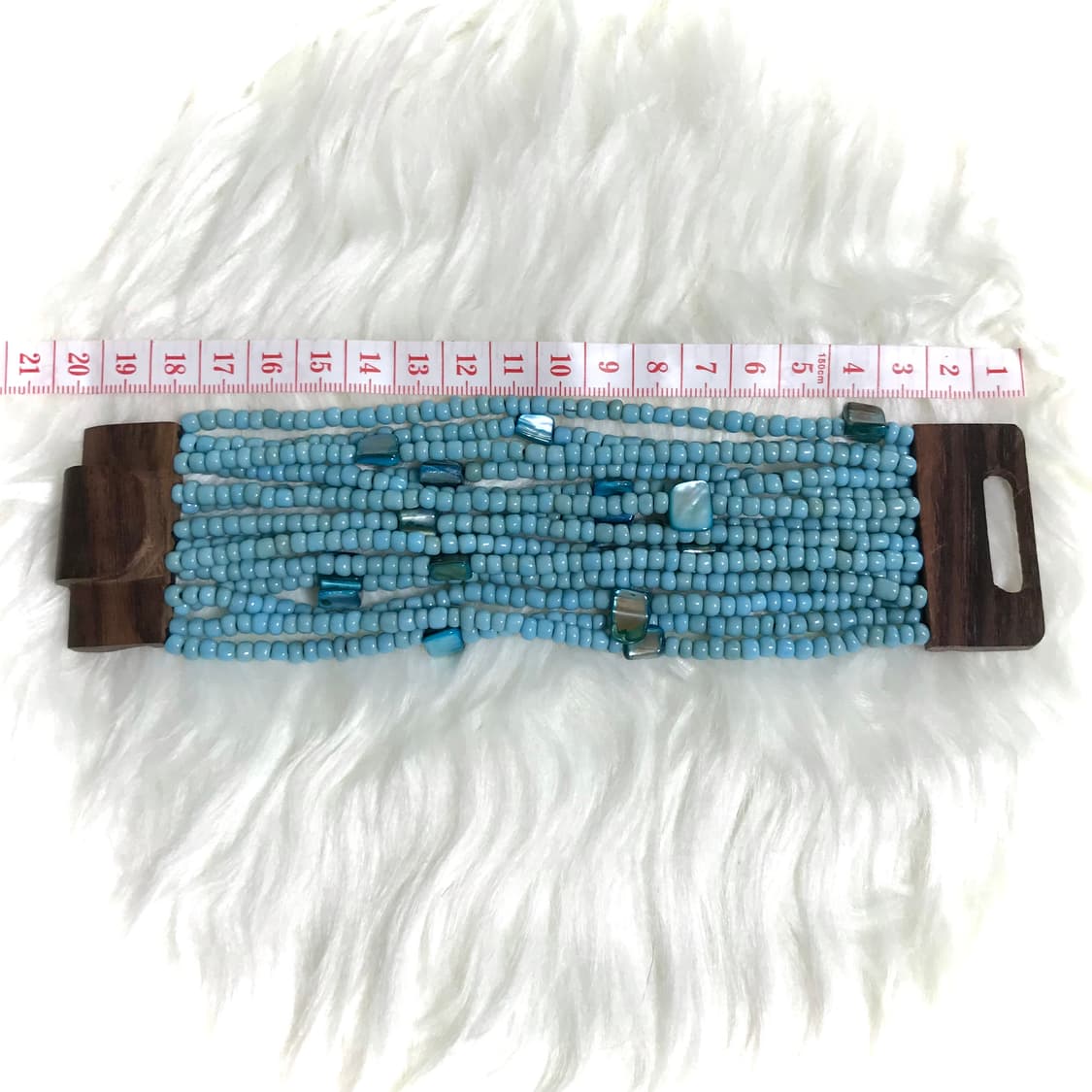 빈티지 민트 보헤미안 오리엔탈 우드 팔찌 상품이미지4