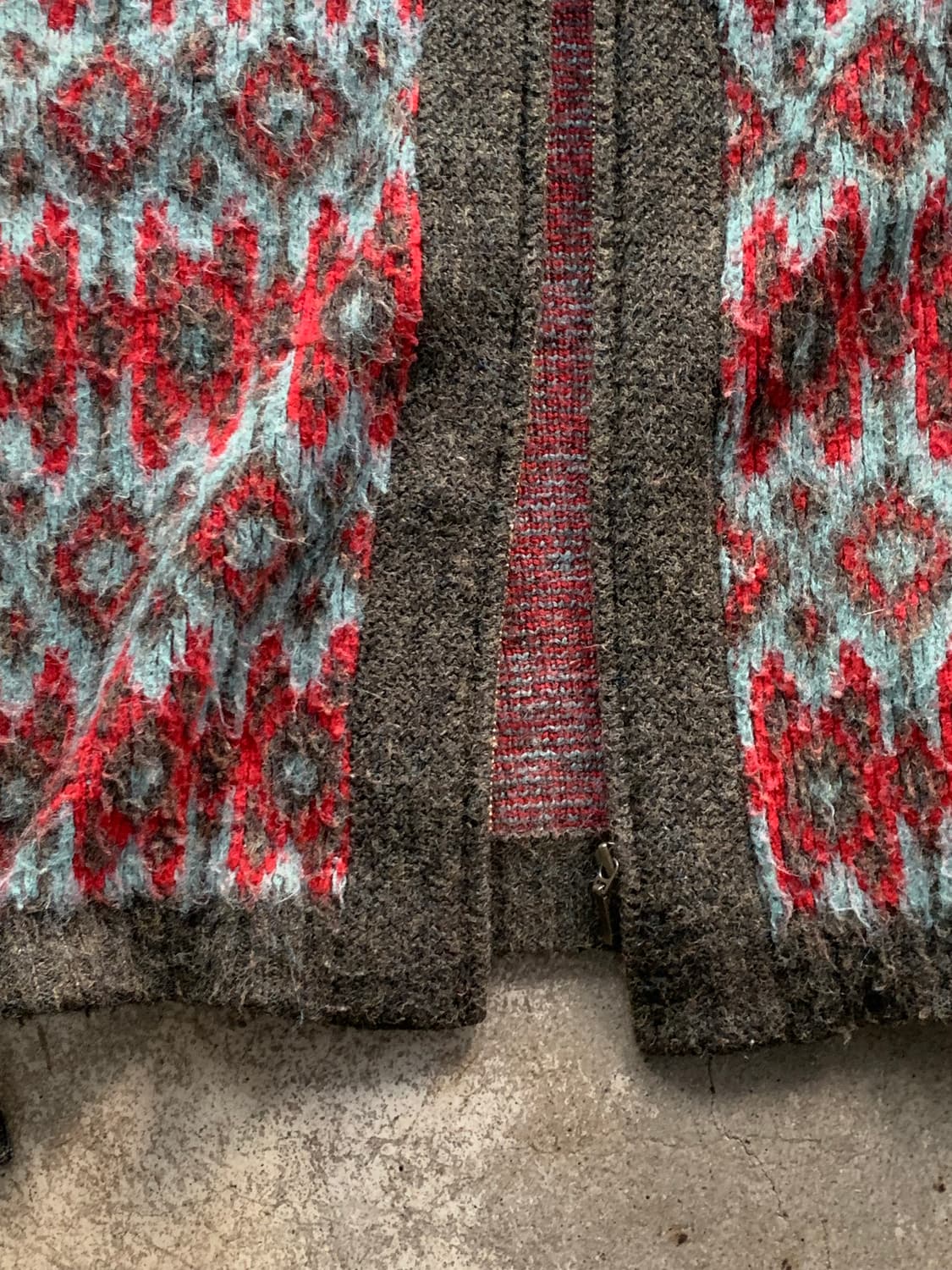 70s 로버트 브루스 Fleecemoor 아크릴 집업 카디건 상품이미지4