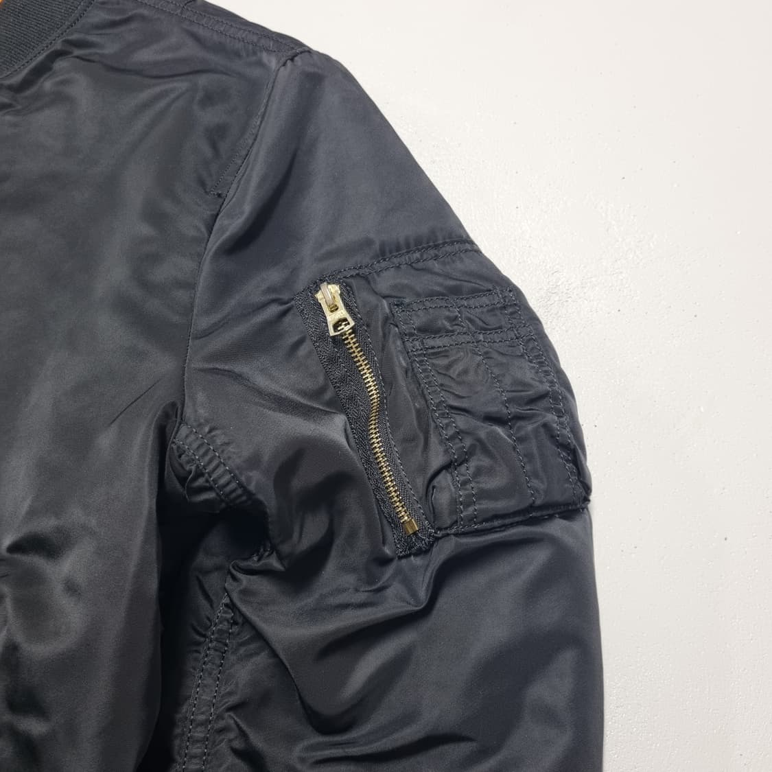 알파인더스트리 MA-1 슬림핏 블랙 - L 상품이미지5