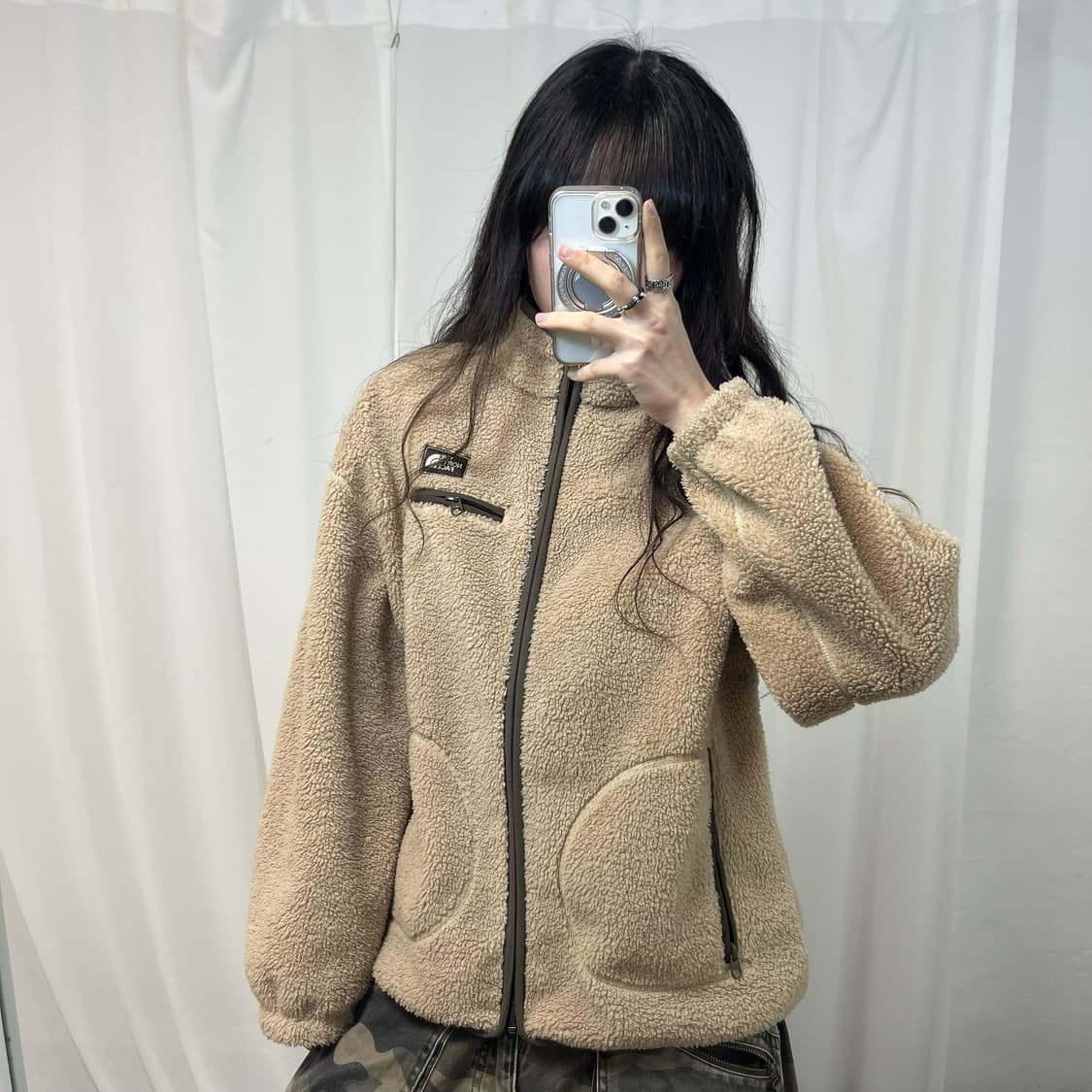 The North Face Beige Fleece Jacket 상품이미지2